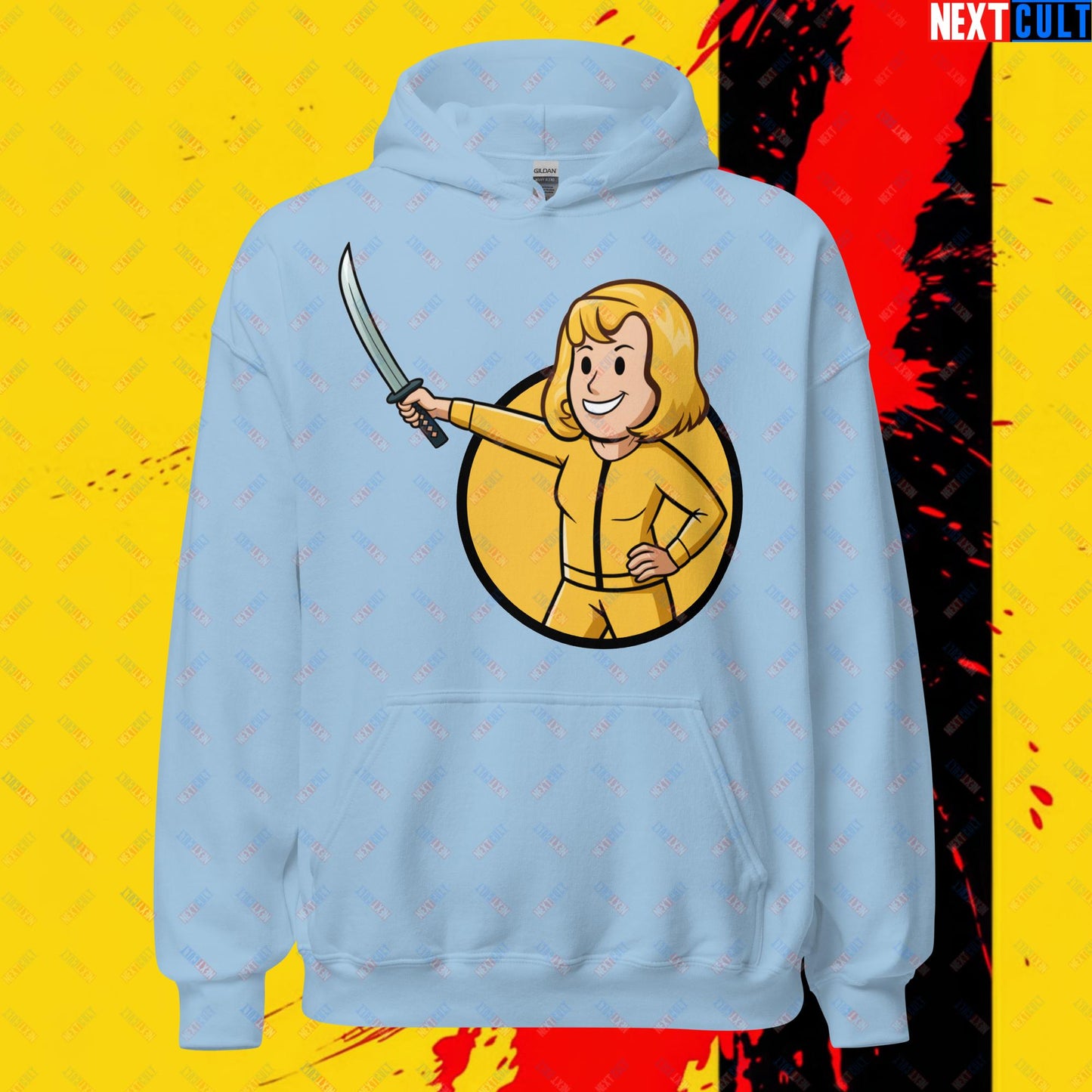 Kill Bill Vault Girl Fallout Funny Meme Cartoon Mashup Unisex Hoodie Next Cult Brand