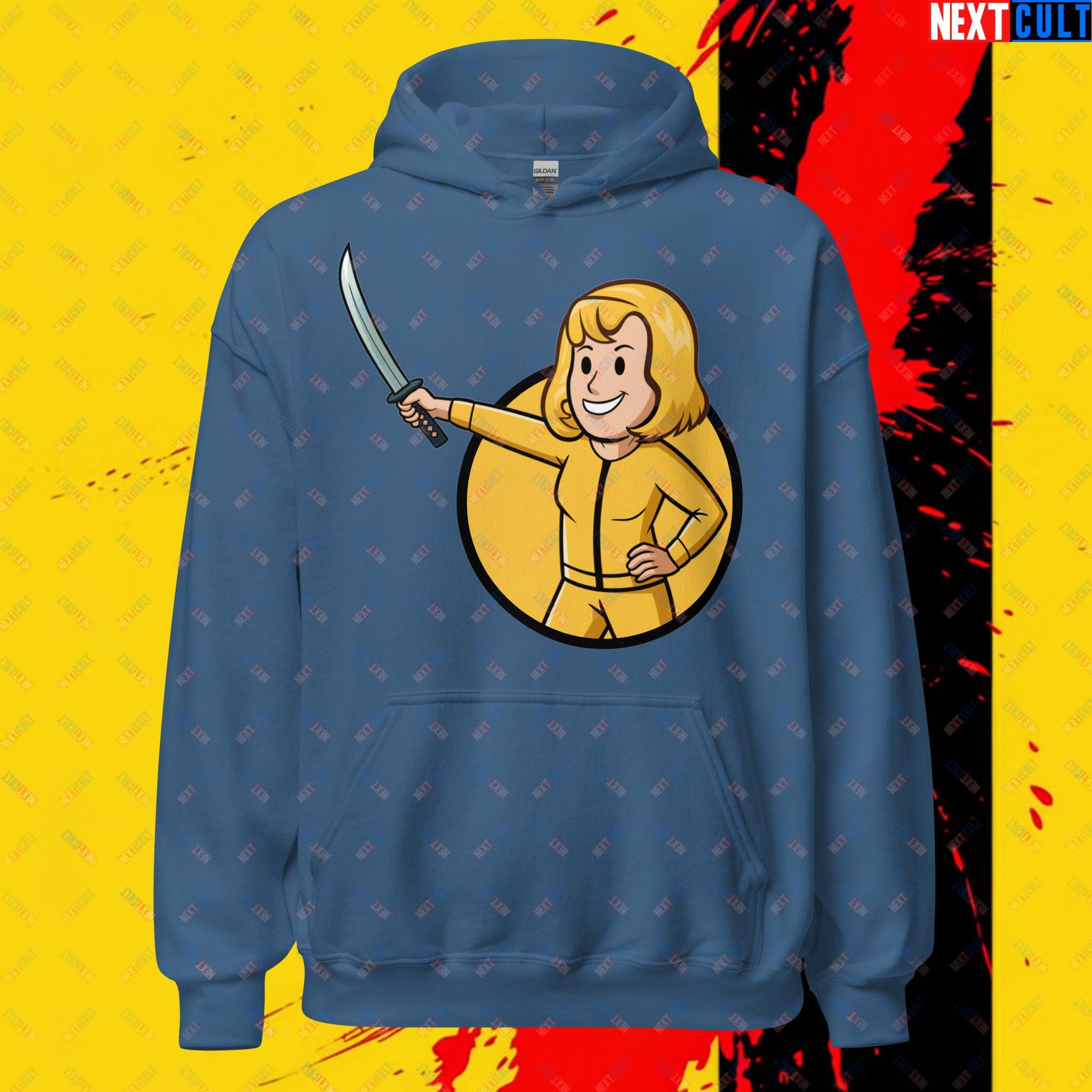 Kill Bill Vault Girl Fallout Funny Meme Cartoon Mashup Unisex Hoodie Next Cult Brand