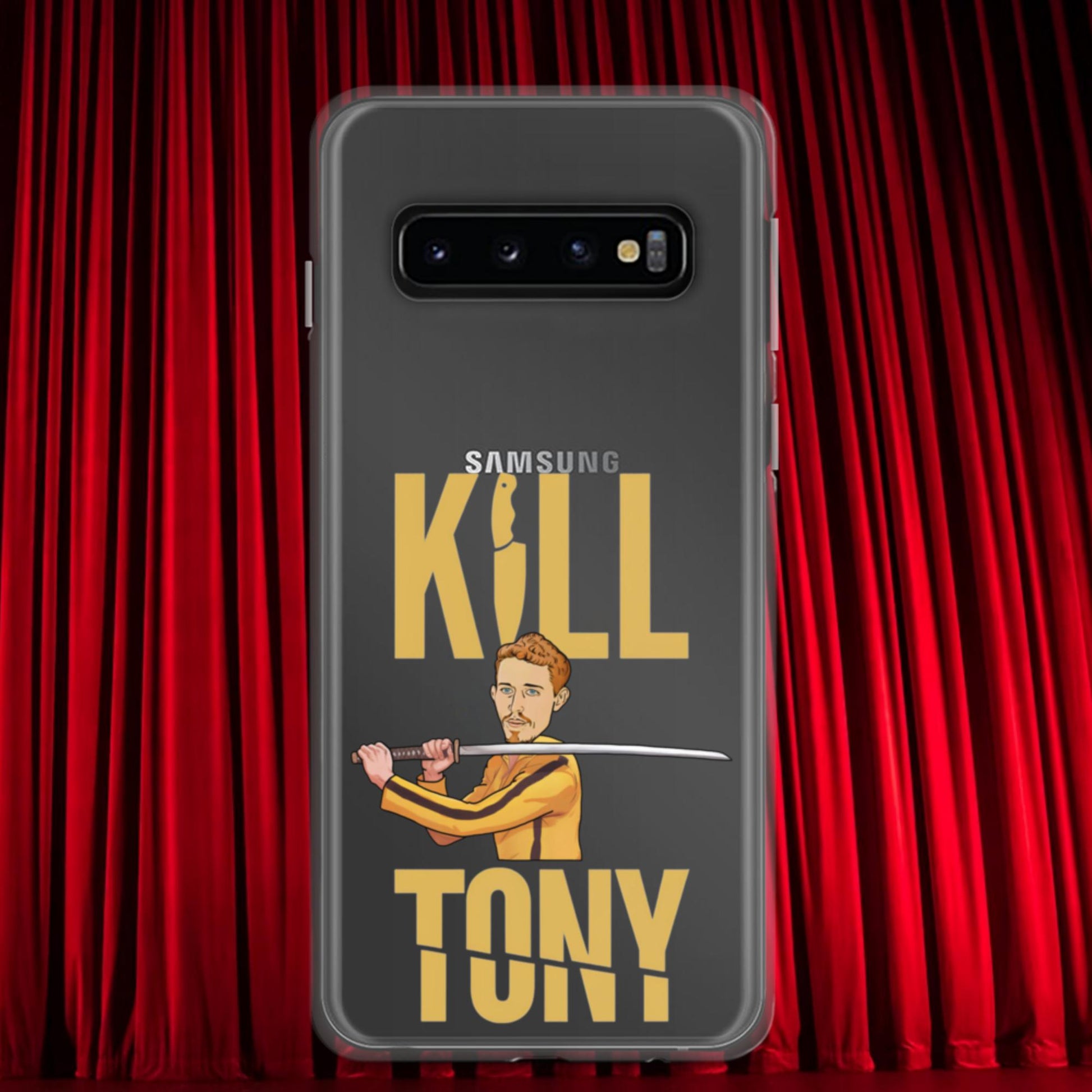 Kill Tony Hinchcliffe Kill Bill Funny Podcast Clear Case for Samsung Samsung Galaxy S10 Mobile Phone Cases Kill Tony Podcasts Stand-up Comedy Tony Hinchcliffe Next Cult Brand