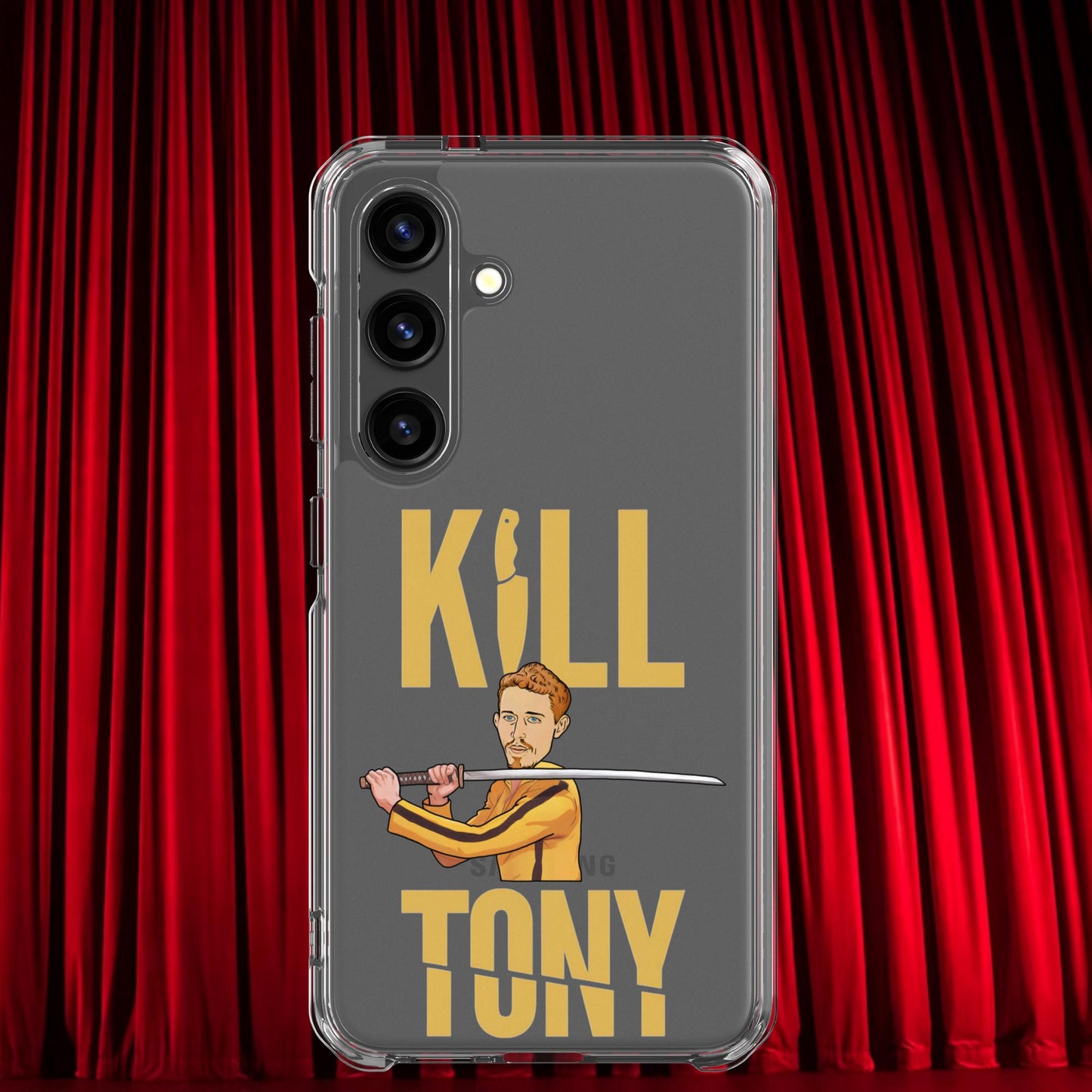 Kill Tony Hinchcliffe Kill Bill Funny Podcast Clear Case for Samsung Samsung Galaxy S24 Mobile Phone Cases Kill Tony Podcasts Stand-up Comedy Tony Hinchcliffe Next Cult Brand