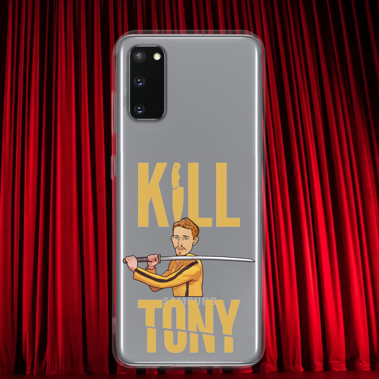 Kill Tony Hinchcliffe Kill Bill Funny Podcast Clear Case for Samsung Samsung Galaxy S20 Mobile Phone Cases Kill Tony Podcasts Stand-up Comedy Tony Hinchcliffe Next Cult Brand