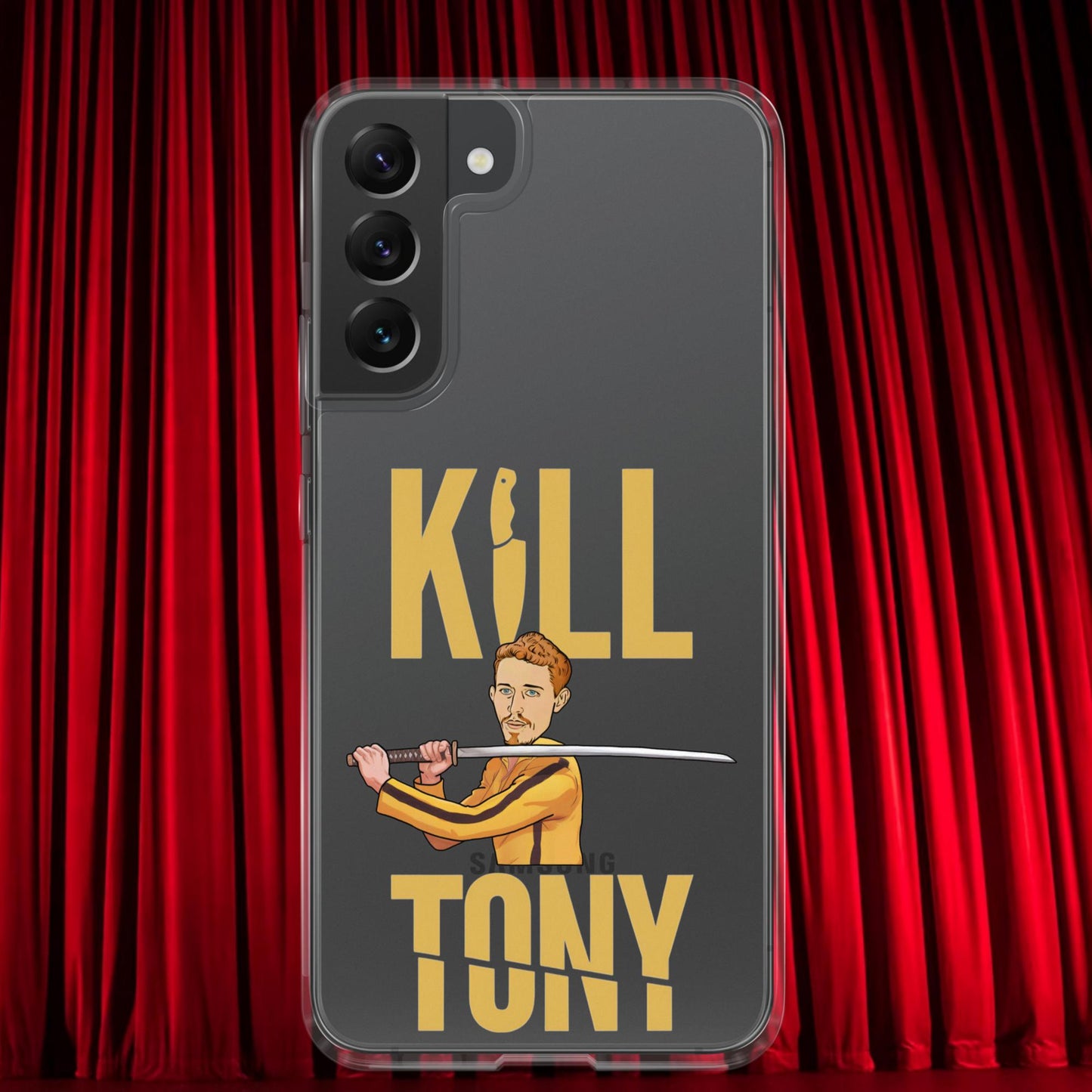 Kill Tony Hinchcliffe Kill Bill Funny Podcast Clear Case for Samsung Samsung Galaxy S22 Plus Mobile Phone Cases Kill Tony Podcasts Stand-up Comedy Tony Hinchcliffe Next Cult Brand