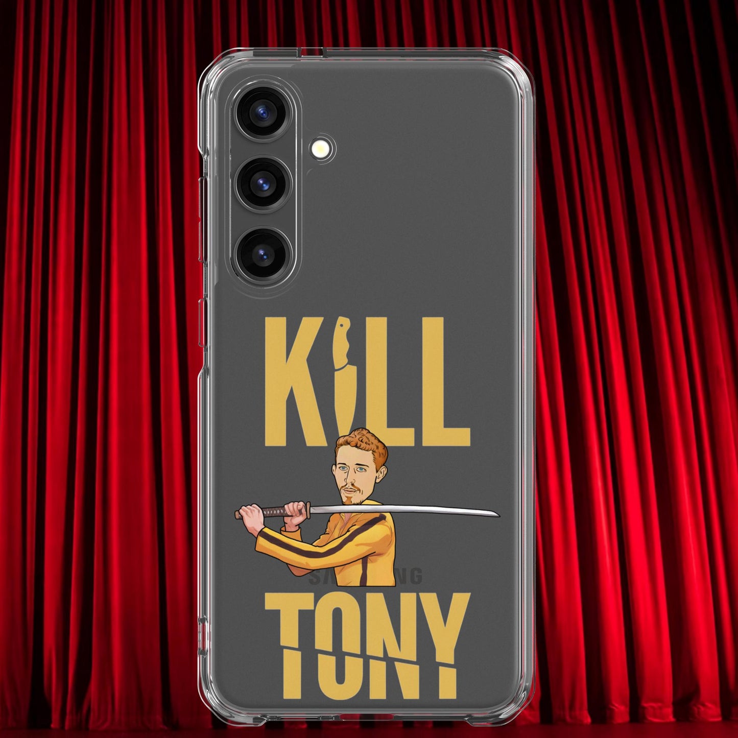 Kill Tony Hinchcliffe Kill Bill Funny Podcast Clear Case for Samsung Samsung Galaxy S24 Plus Mobile Phone Cases Kill Tony Podcasts Stand-up Comedy Tony Hinchcliffe Next Cult Brand