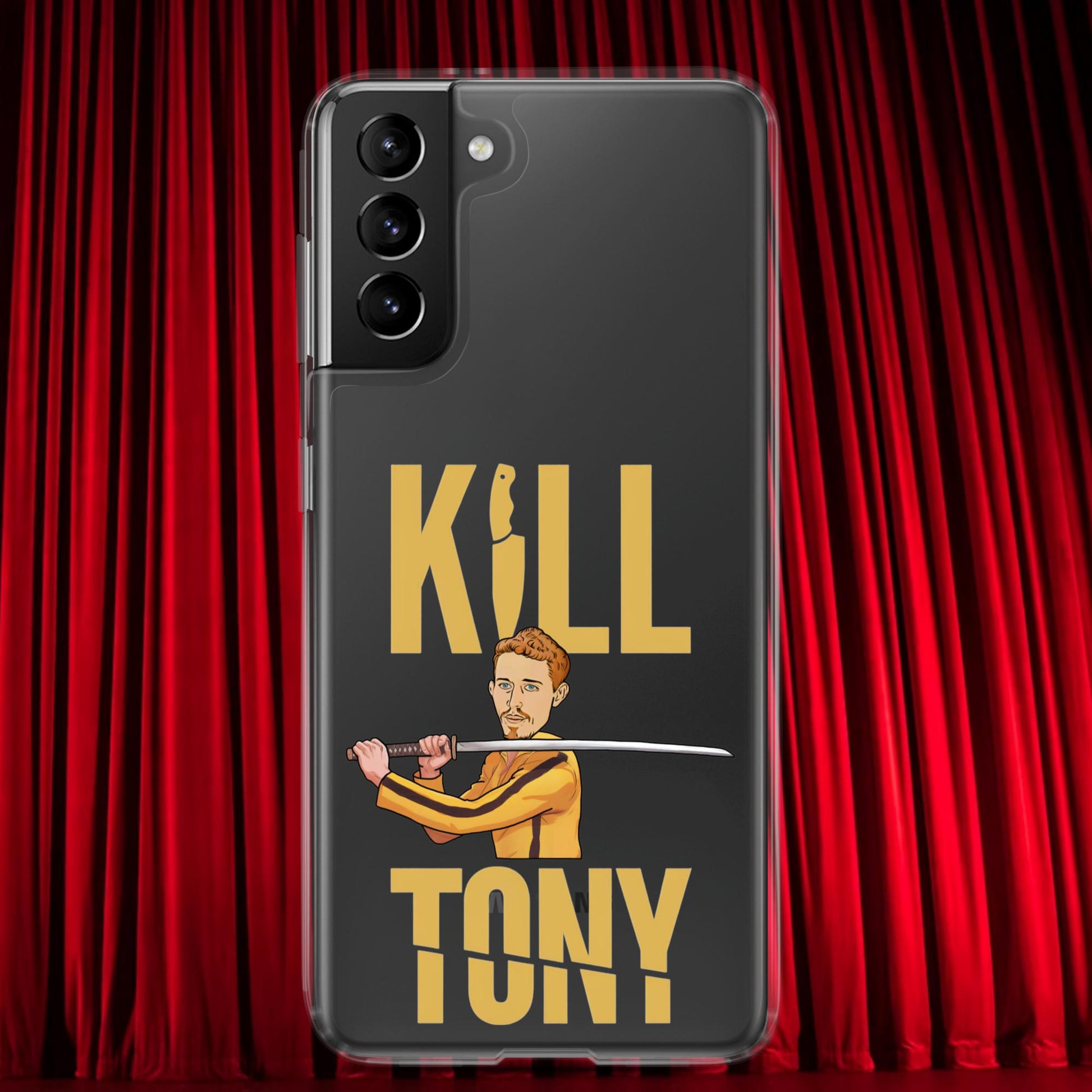 Kill Tony Hinchcliffe Kill Bill Funny Podcast Clear Case for Samsung Samsung Galaxy S21 Plus Mobile Phone Cases Kill Tony Podcasts Stand-up Comedy Tony Hinchcliffe Next Cult Brand