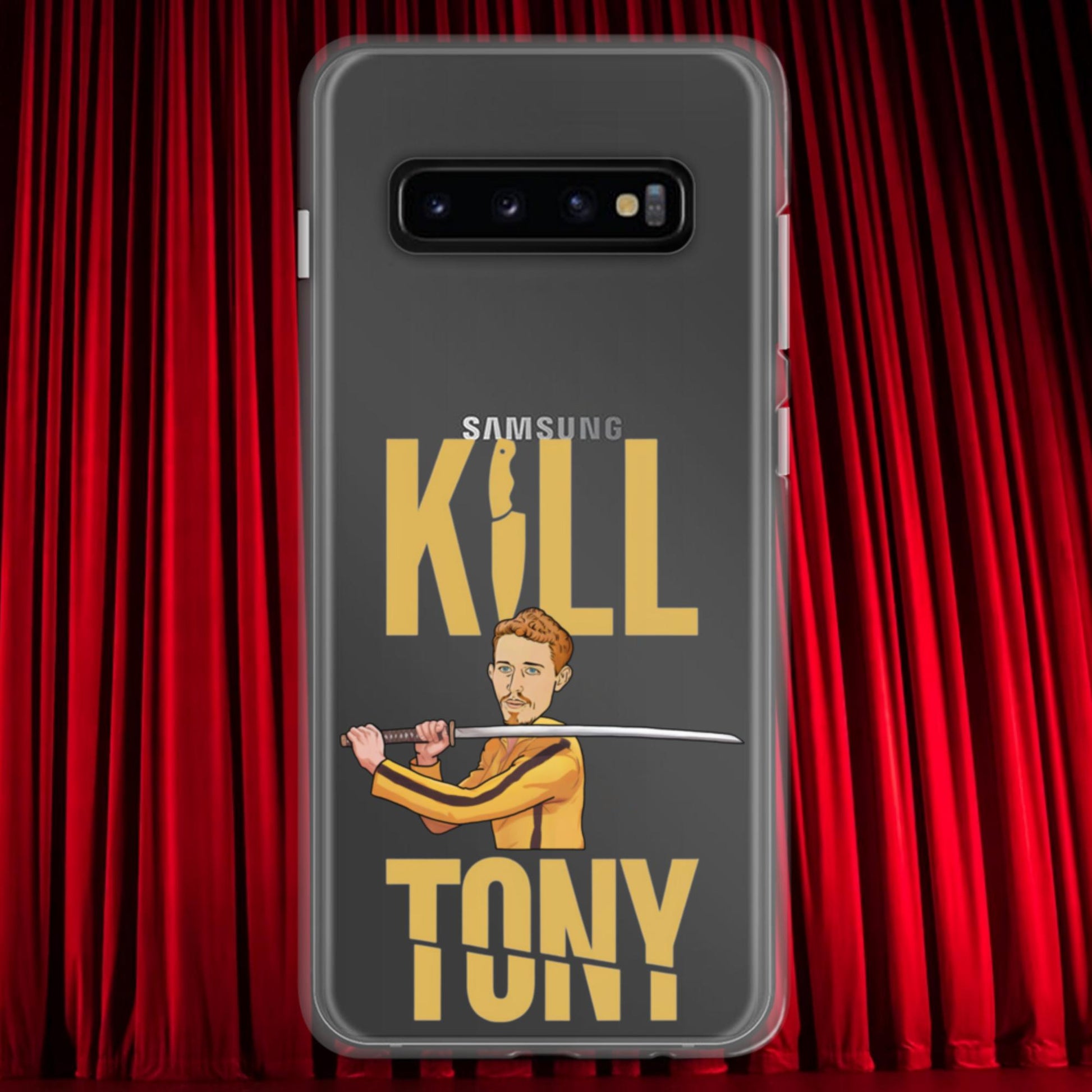 Kill Tony Hinchcliffe Kill Bill Funny Podcast Clear Case for Samsung Samsung Galaxy S10+ Mobile Phone Cases Kill Tony Podcasts Stand-up Comedy Tony Hinchcliffe Next Cult Brand