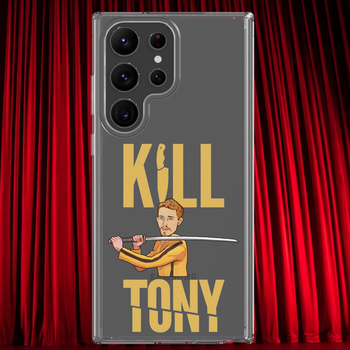 Kill Tony Hinchcliffe Kill Bill Funny Podcast Clear Case for Samsung Samsung Galaxy S23 Ultra Mobile Phone Cases Kill Tony Podcasts Stand-up Comedy Tony Hinchcliffe Next Cult Brand