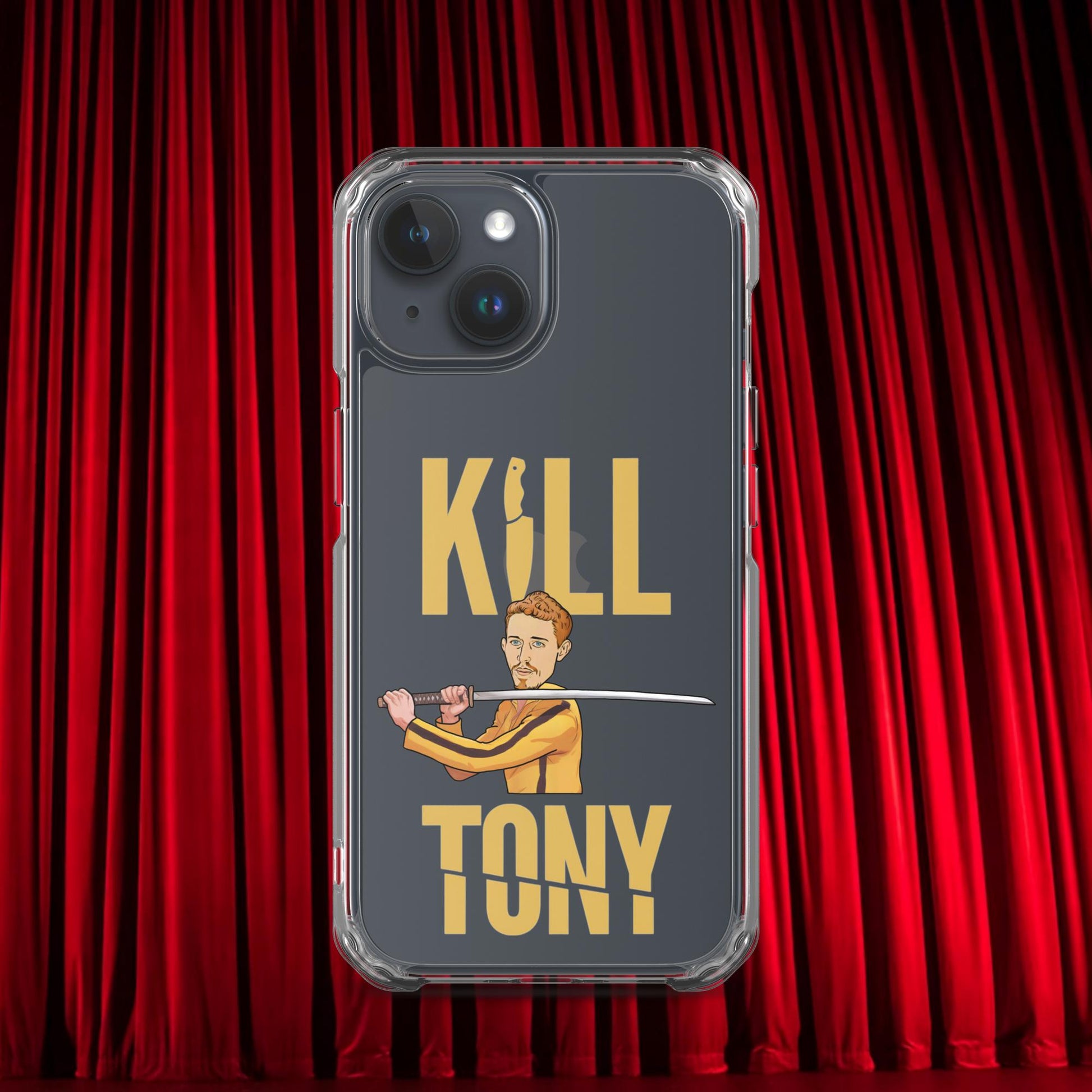 Kill Tony Hinchcliffe Kill Bill Funny Podcast Clear Case for iPhone iPhone 15 Mobile Phone Cases Kill Tony Podcasts Stand-up Comedy Tony Hinchcliffe Next Cult Brand