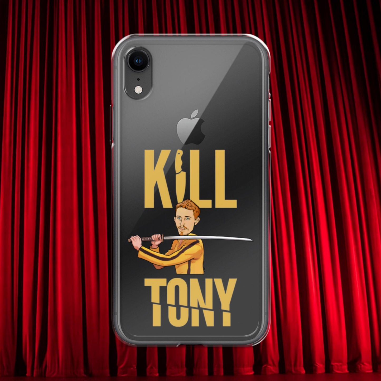 Kill Tony Hinchcliffe Kill Bill Funny Podcast Clear Case for iPhone iPhone XR Mobile Phone Cases Kill Tony Podcasts Stand-up Comedy Tony Hinchcliffe Next Cult Brand