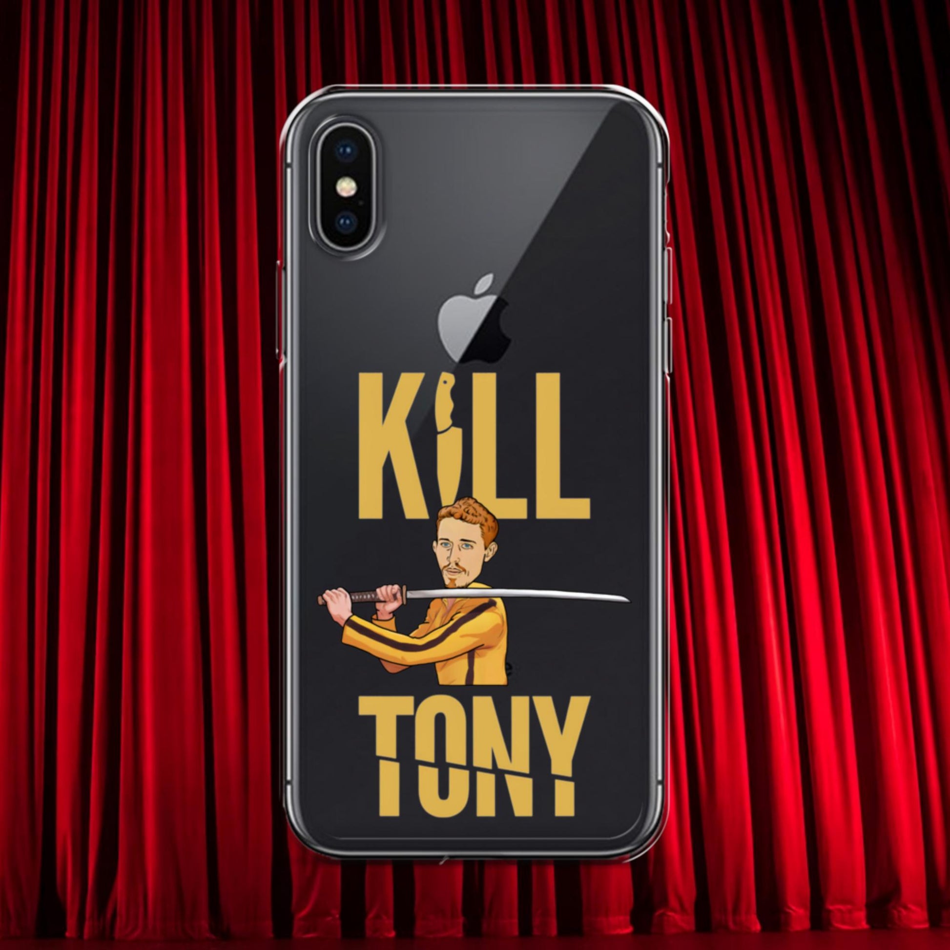 Kill Tony Hinchcliffe Kill Bill Funny Podcast Clear Case for iPhone iPhone X XS Mobile Phone Cases Kill Tony Podcasts Stand-up Comedy Tony Hinchcliffe Next Cult Brand