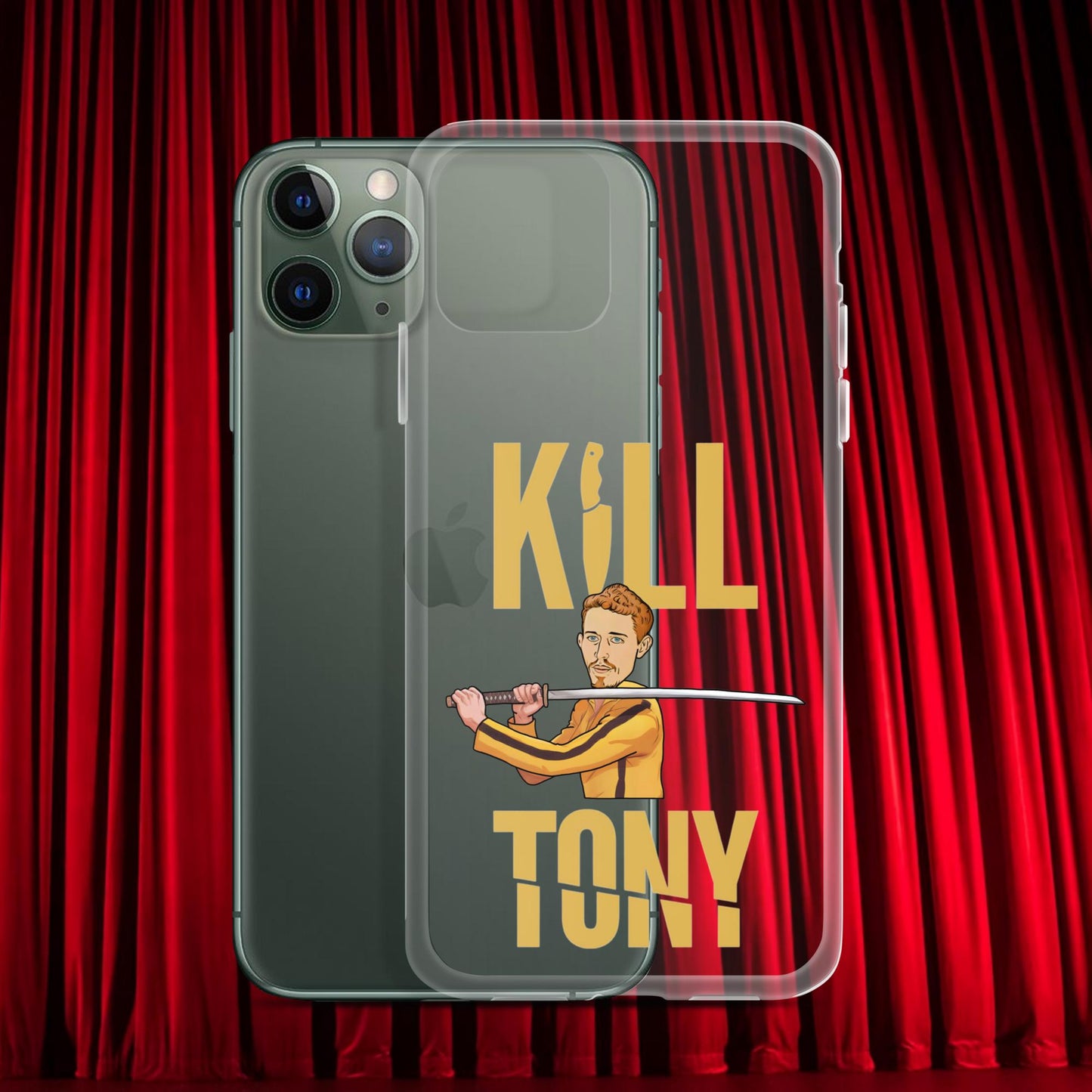 Kill Tony Hinchcliffe Kill Bill Funny Podcast Clear Case for iPhone iPhone 11 Pro Mobile Phone Cases Kill Tony Podcasts Stand-up Comedy Tony Hinchcliffe Next Cult Brand