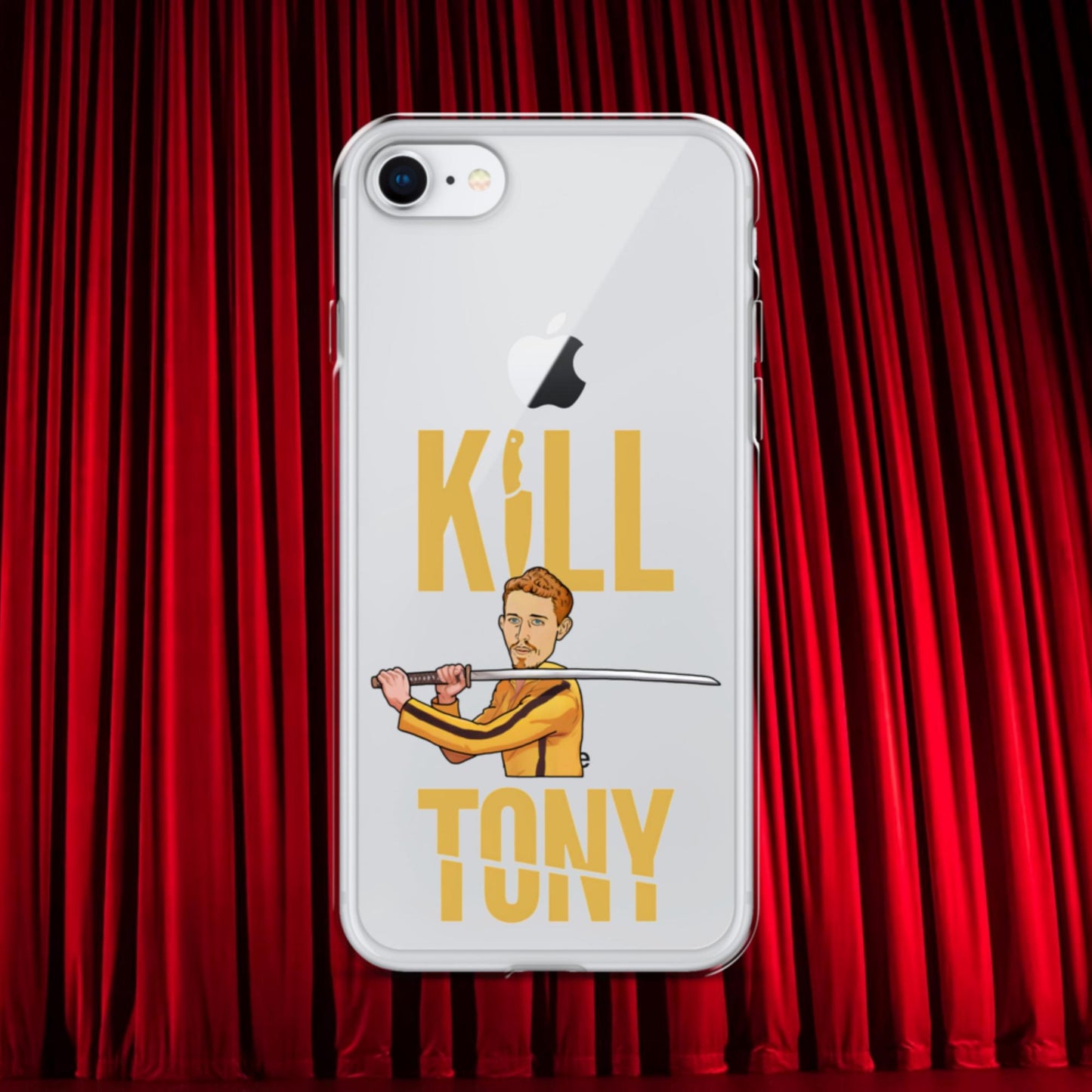 Kill Tony Hinchcliffe Kill Bill Funny Podcast Clear Case for iPhone iPhone 7 8 Mobile Phone Cases Kill Tony Podcasts Stand-up Comedy Tony Hinchcliffe Next Cult Brand