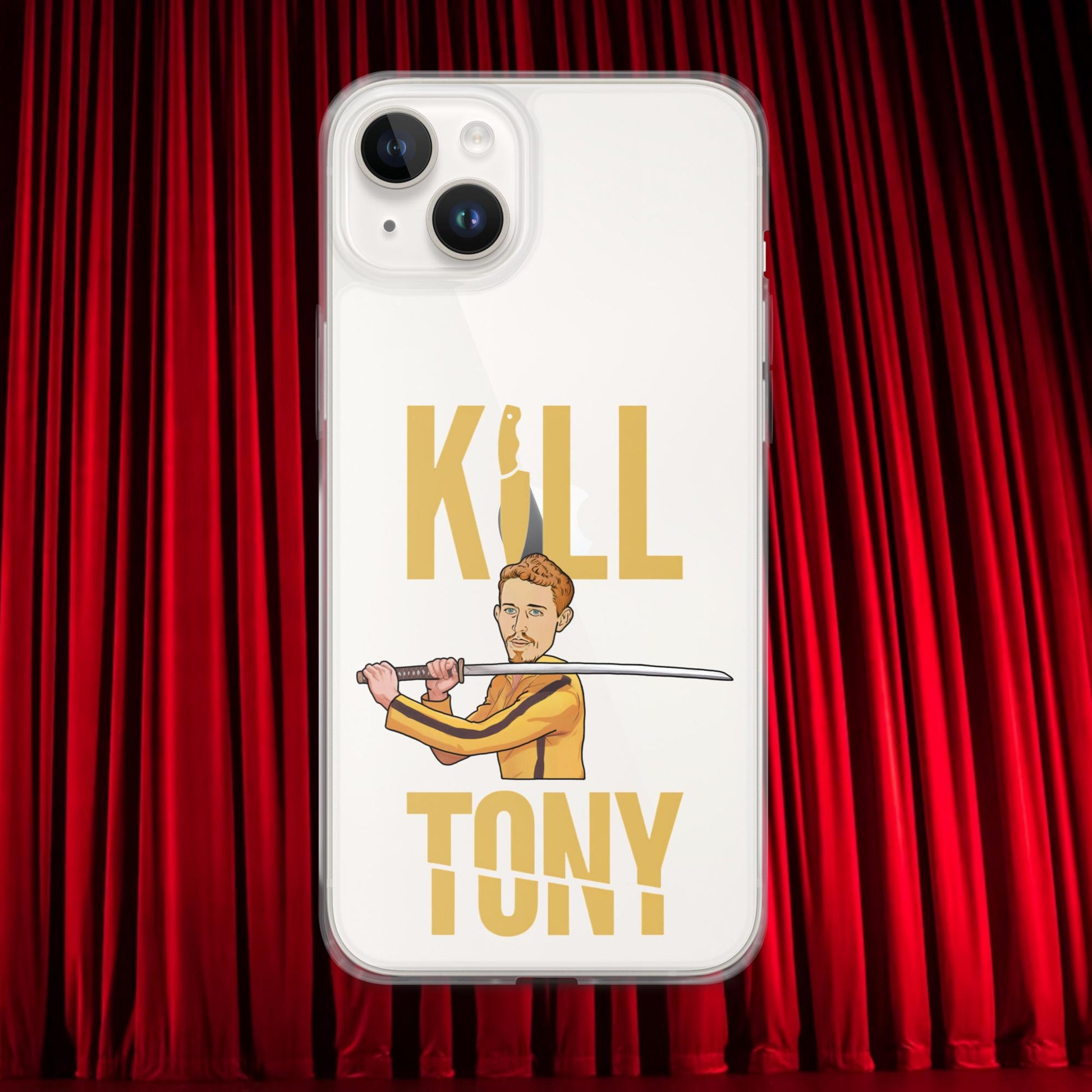 Kill Tony Hinchcliffe Kill Bill Funny Podcast Clear Case for iPhone iPhone 14 Plus Mobile Phone Cases Kill Tony Podcasts Stand-up Comedy Tony Hinchcliffe Next Cult Brand