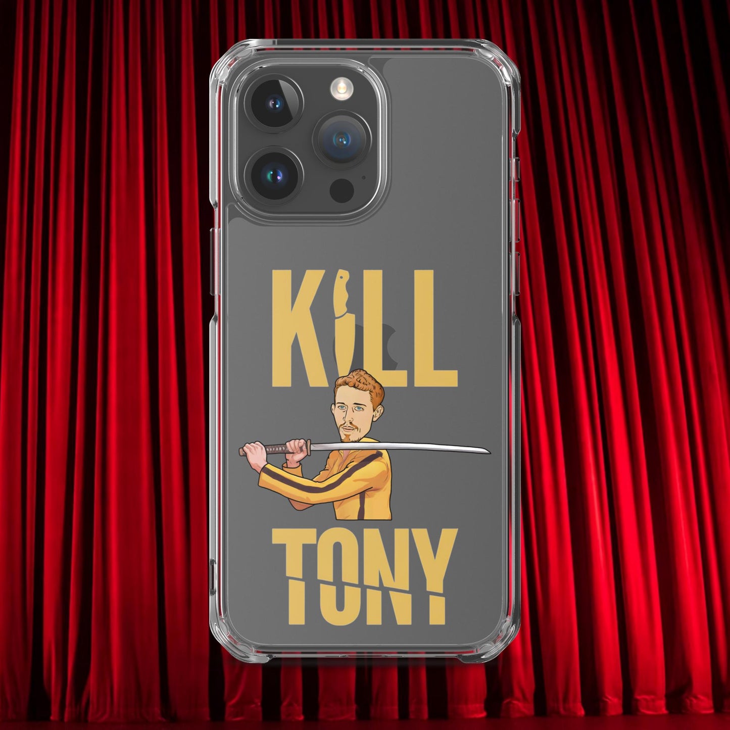 Kill Tony Hinchcliffe Kill Bill Funny Podcast Clear Case for iPhone iPhone 15 Pro Max Mobile Phone Cases Kill Tony Podcasts Stand-up Comedy Tony Hinchcliffe Next Cult Brand