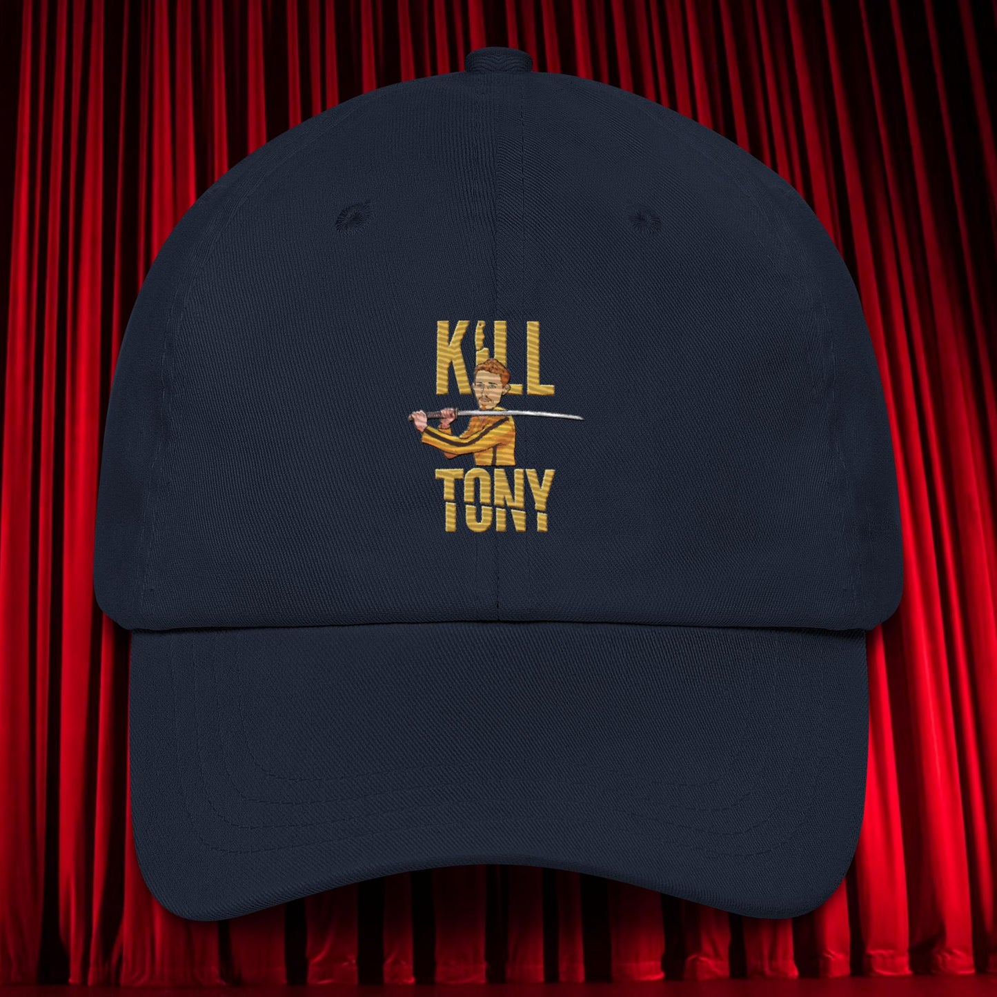 Kill Tony Hinchcliffe Kill Bill Funny Podcast Dad hat Navy Hats Kill Tony Podcasts Stand-up Comedy Tony Hinchcliffe Next Cult Brand