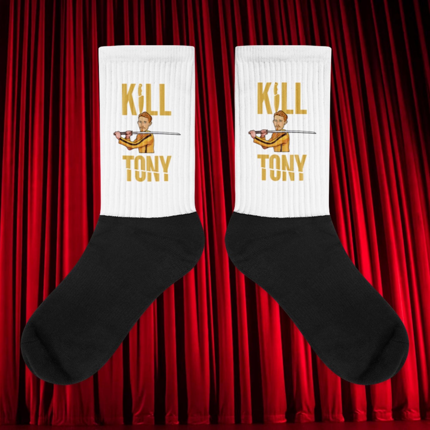 Kill Tony Hinchcliffe Kill Bill Funny Podcast Socks Next Cult Brand