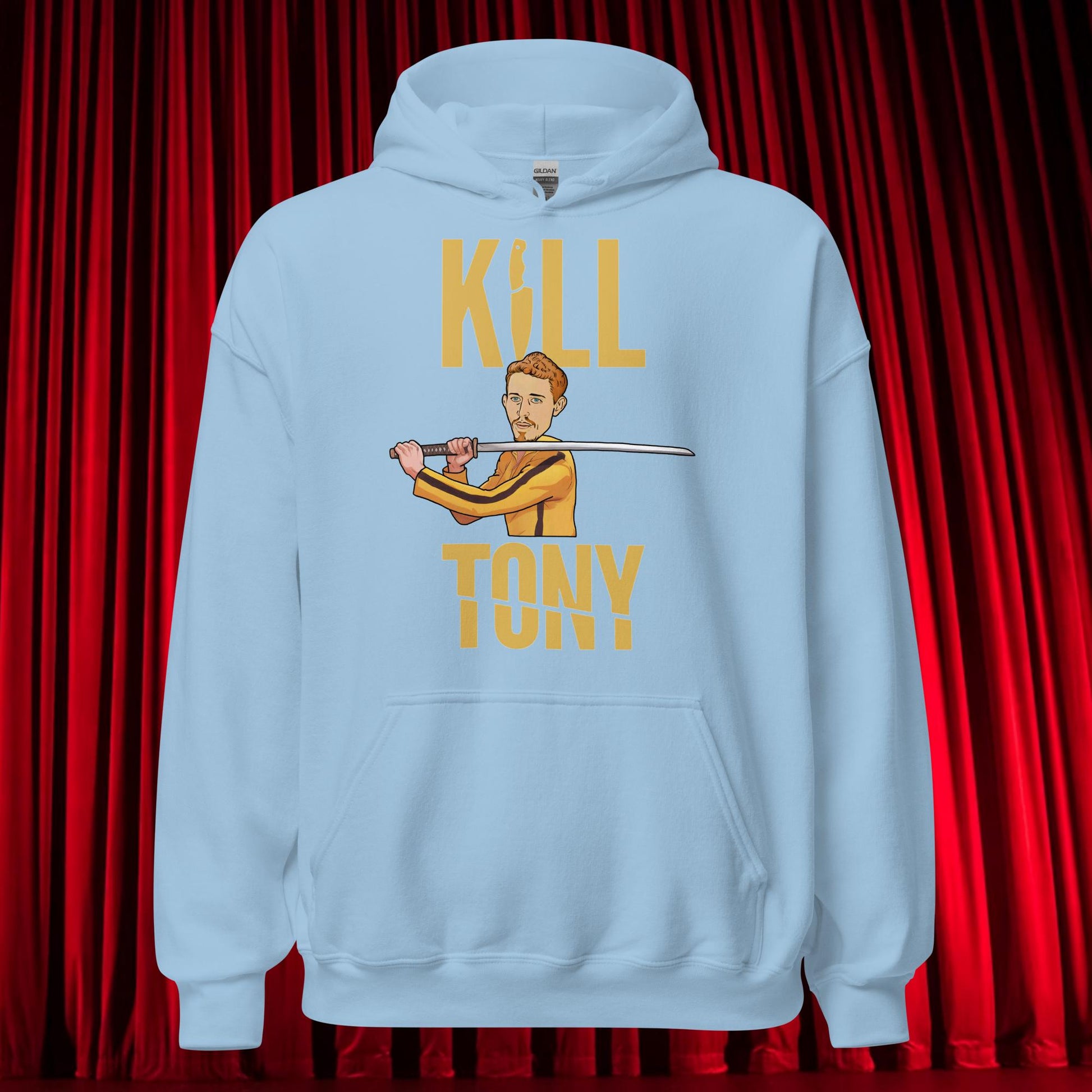 Kill Tony Hinchcliffe Kill Bill Funny Podcast Unisex Hoodie Light Blue Hoodies Kill Tony Podcasts Stand-up Comedy Tony Hinchcliffe Next Cult Brand