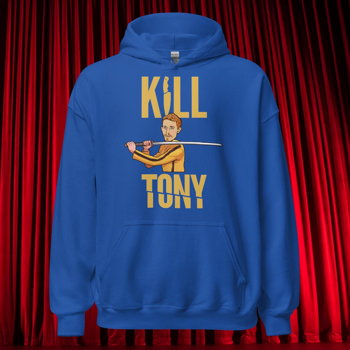 Kill Tony Hinchcliffe Kill Bill Funny Podcast Unisex Hoodie Royal Hoodies Kill Tony Podcasts Stand-up Comedy Tony Hinchcliffe Next Cult Brand