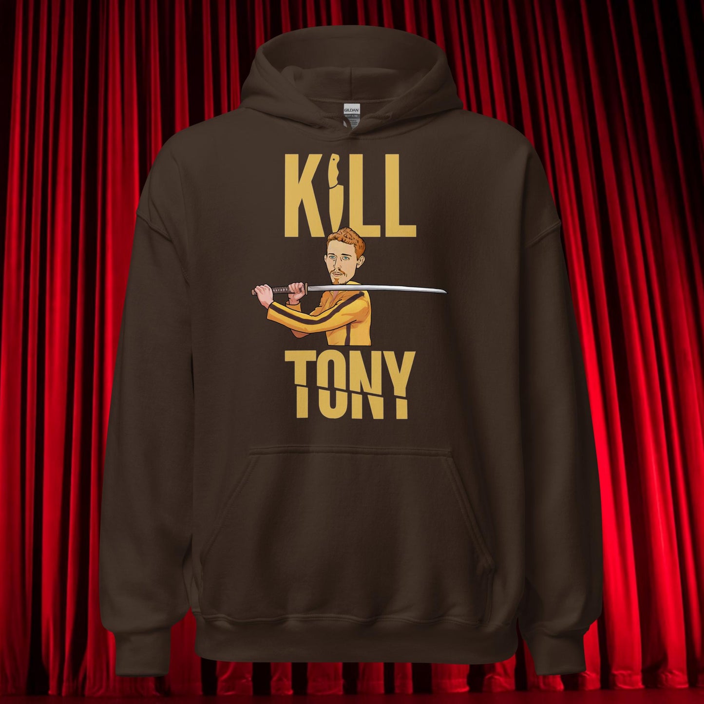 Kill Tony Hinchcliffe Kill Bill Funny Podcast Unisex Hoodie Dark Chocolate Hoodies Kill Tony Podcasts Stand-up Comedy Tony Hinchcliffe Next Cult Brand