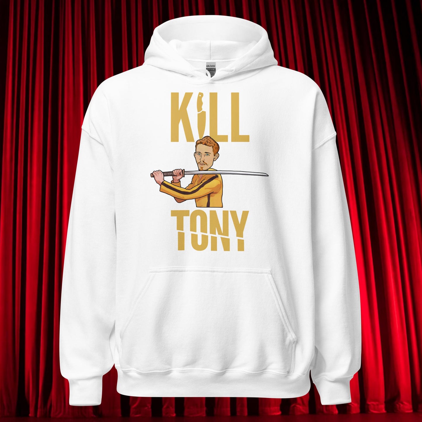 Kill Tony Hinchcliffe Kill Bill Funny Podcast Unisex Hoodie White Hoodies Kill Tony Podcasts Stand-up Comedy Tony Hinchcliffe Next Cult Brand