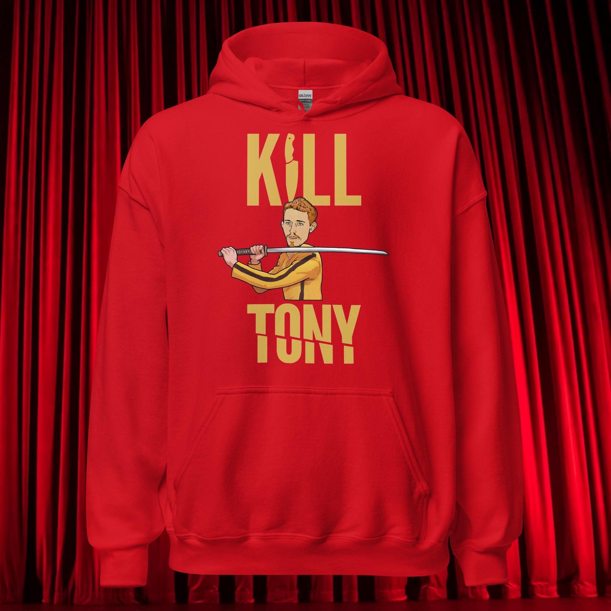 Kill Tony Hinchcliffe Kill Bill Funny Podcast Unisex Hoodie Red Hoodies Kill Tony Podcasts Stand-up Comedy Tony Hinchcliffe Next Cult Brand