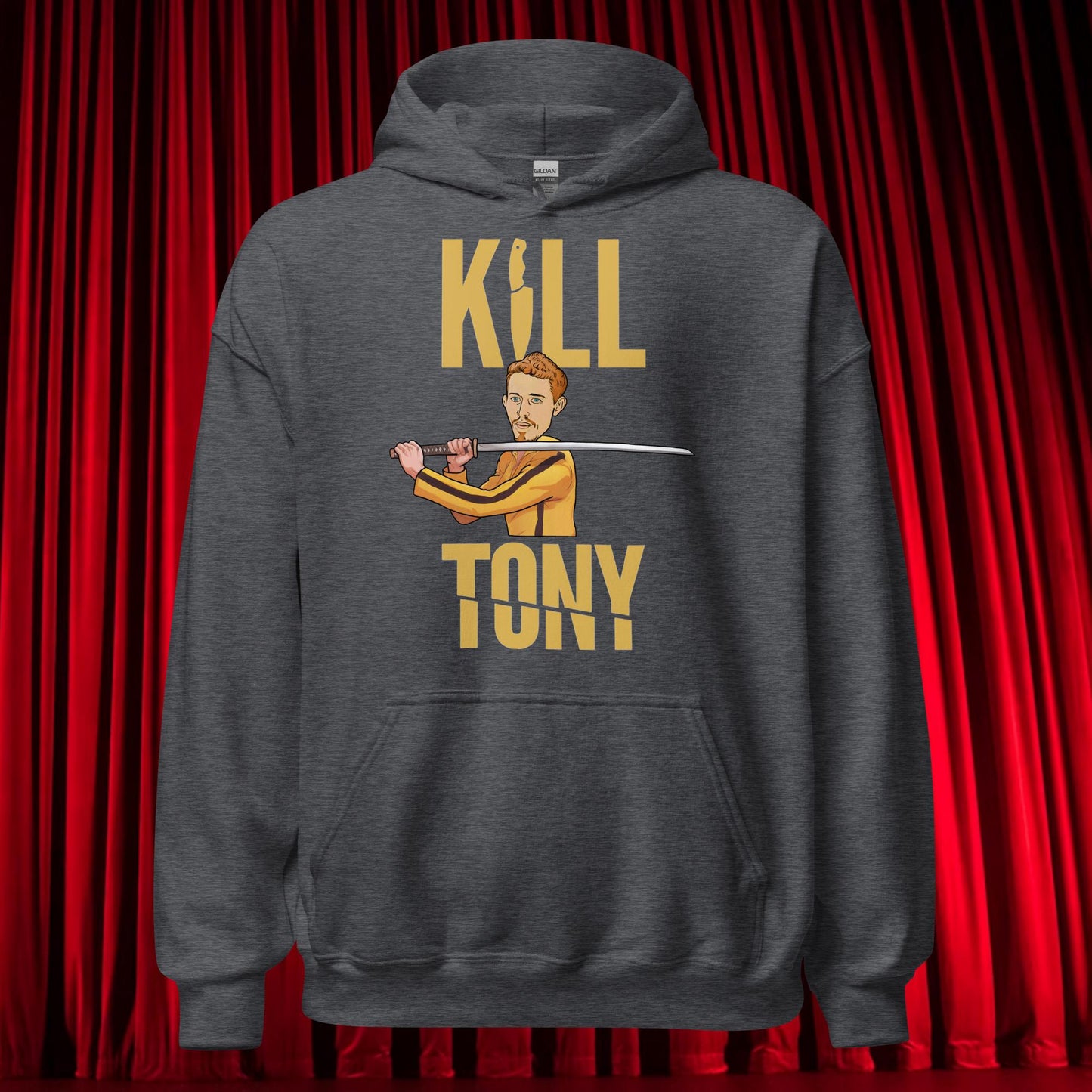 Kill Tony Hinchcliffe Kill Bill Funny Podcast Unisex Hoodie Dark Heather Hoodies Kill Tony Podcasts Stand-up Comedy Tony Hinchcliffe Next Cult Brand