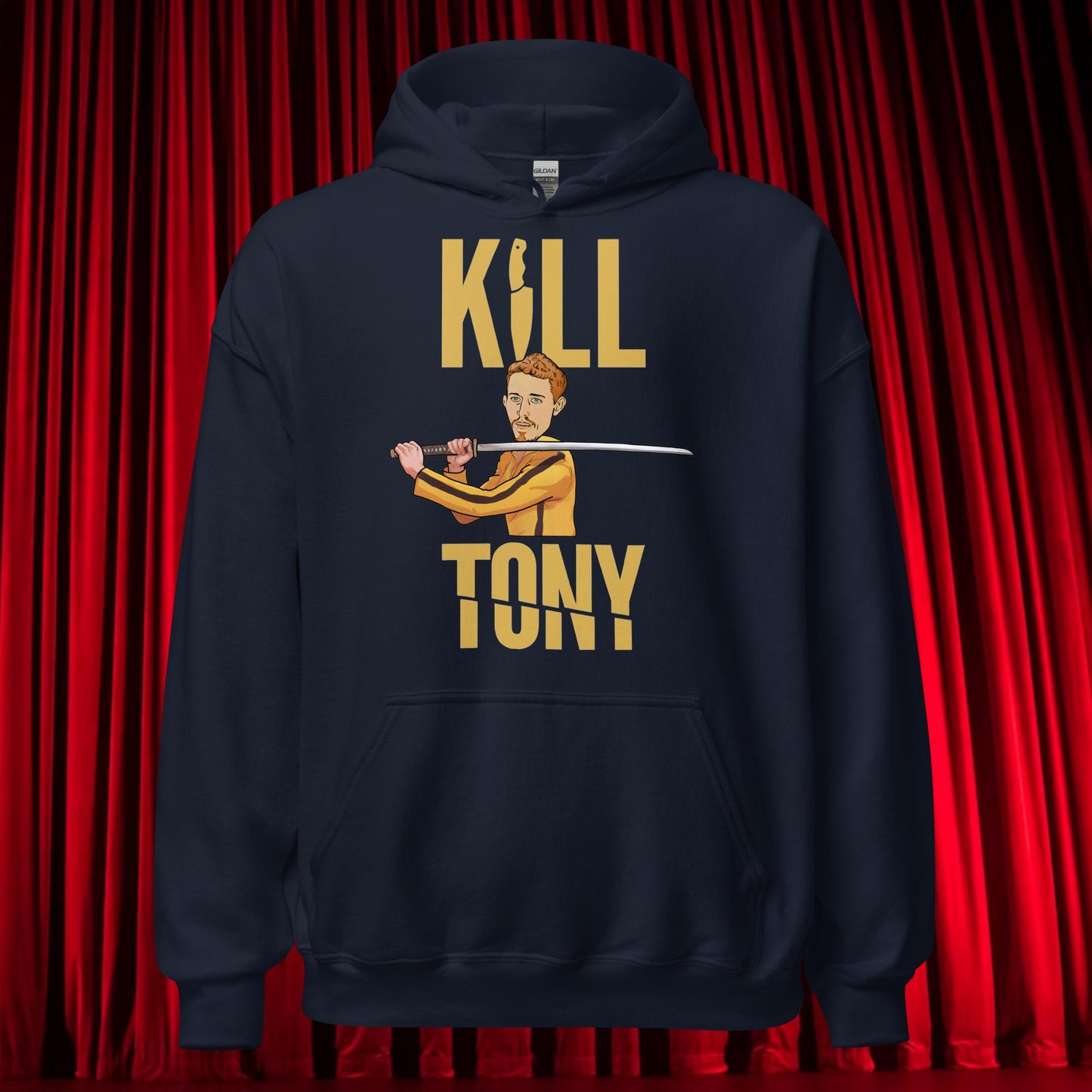 Kill Tony Hinchcliffe Kill Bill Funny Podcast Unisex Hoodie Navy Hoodies Kill Tony Podcasts Stand-up Comedy Tony Hinchcliffe Next Cult Brand