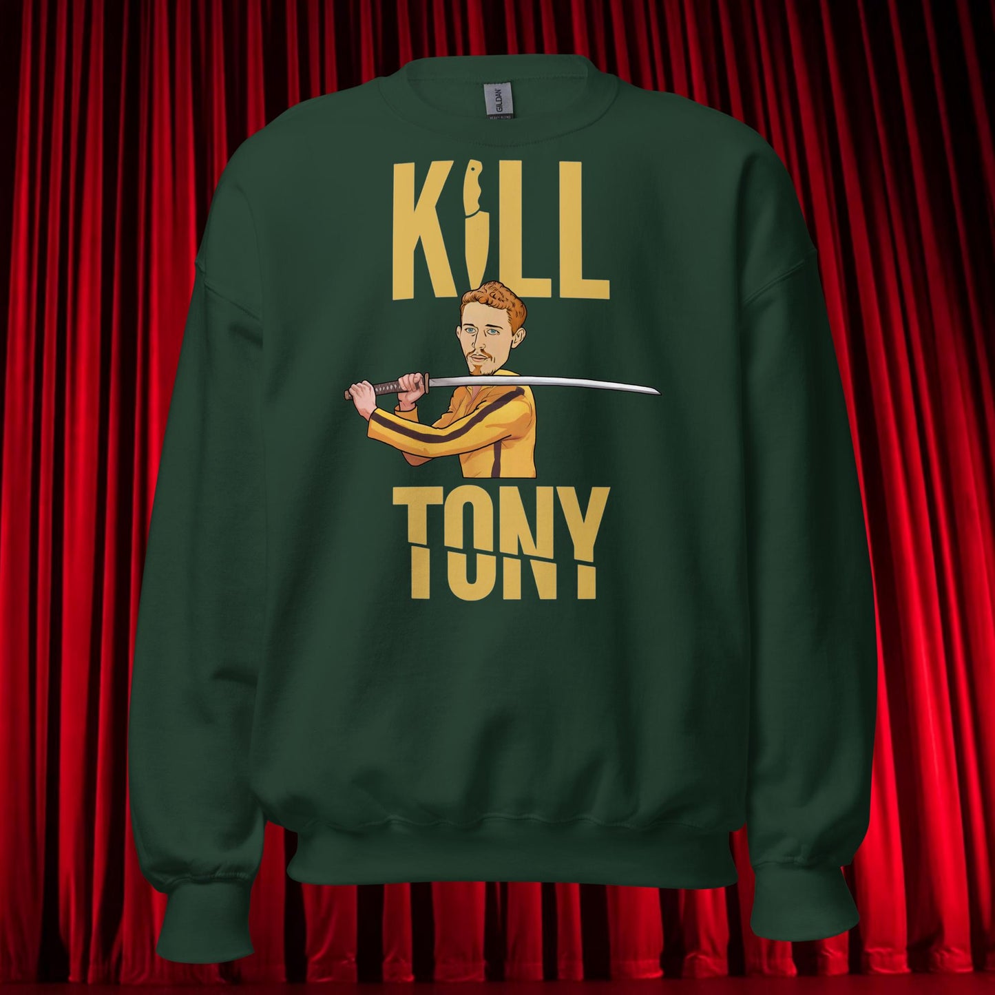 Kill Tony Hinchcliffe Kill Bill Funny Podcast Unisex Sweatshirt Forest Green Sweatshirts Kill Tony Podcasts Stand-up Comedy Tony Hinchcliffe Next Cult Brand