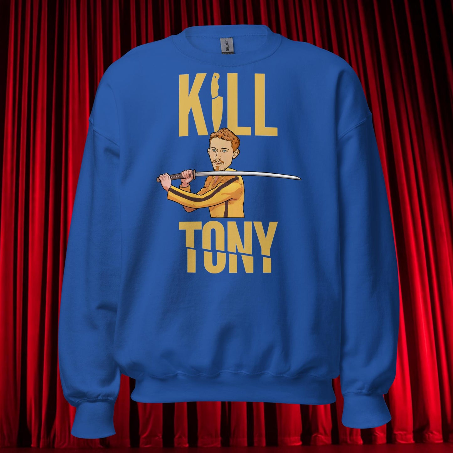 Kill Tony Hinchcliffe Kill Bill Funny Podcast Unisex Sweatshirt Royal Sweatshirts Kill Tony Podcasts Stand-up Comedy Tony Hinchcliffe Next Cult Brand