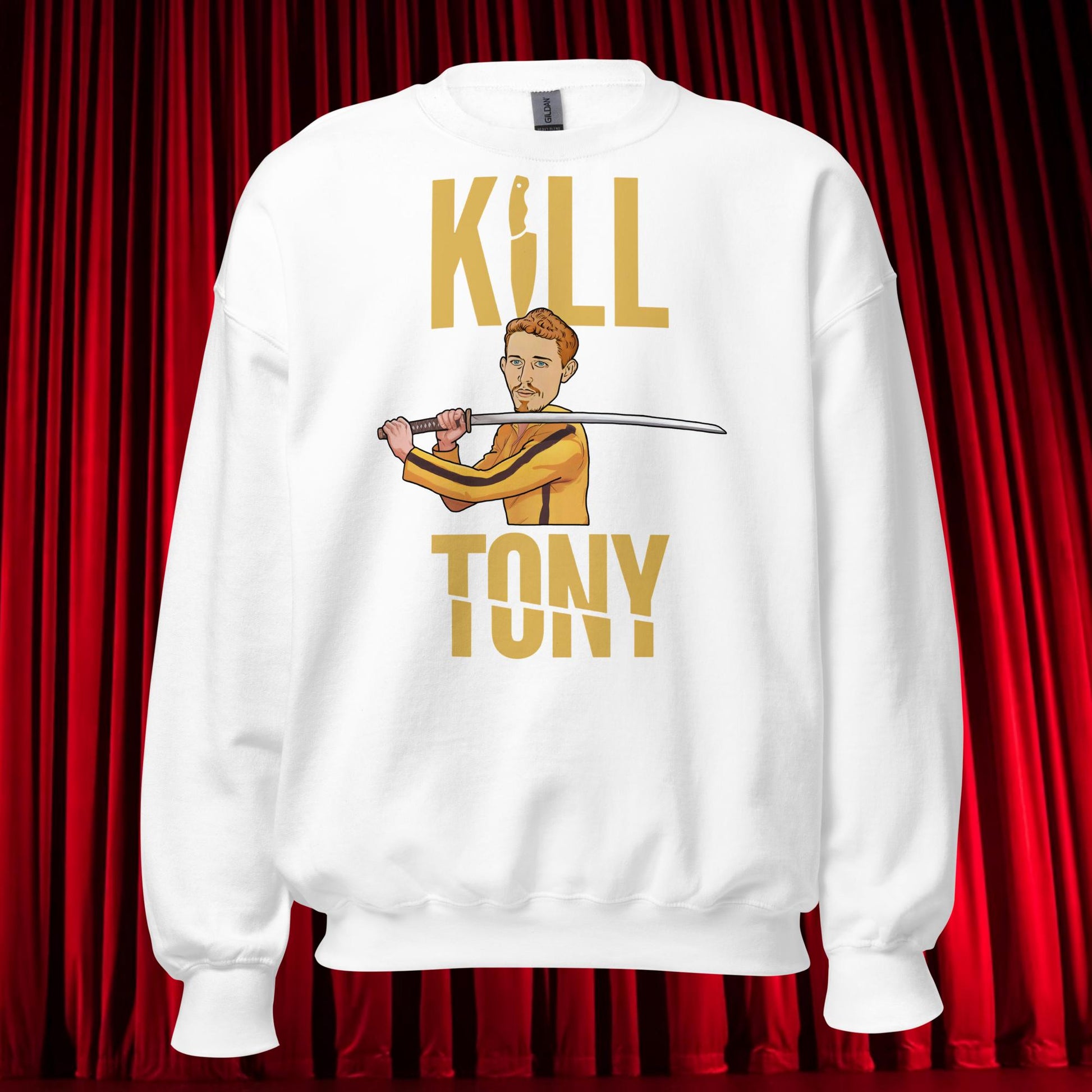 Kill Tony Hinchcliffe Kill Bill Funny Podcast Unisex Sweatshirt White Sweatshirts Kill Tony Podcasts Stand-up Comedy Tony Hinchcliffe Next Cult Brand