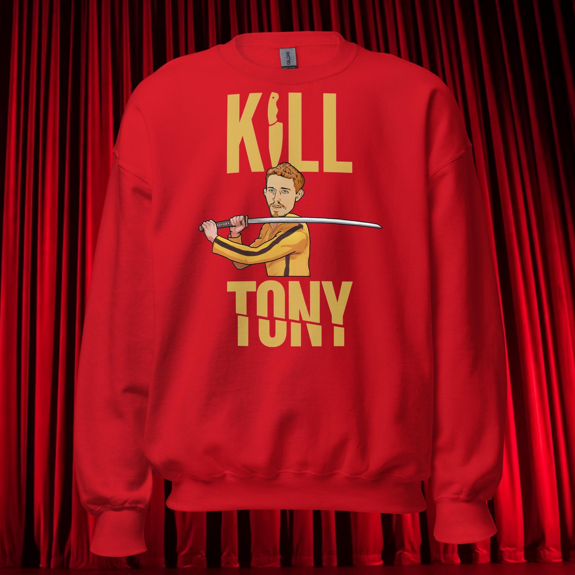 Kill Tony Hinchcliffe Kill Bill Funny Podcast Unisex Sweatshirt Red Sweatshirts Kill Tony Podcasts Stand-up Comedy Tony Hinchcliffe Next Cult Brand