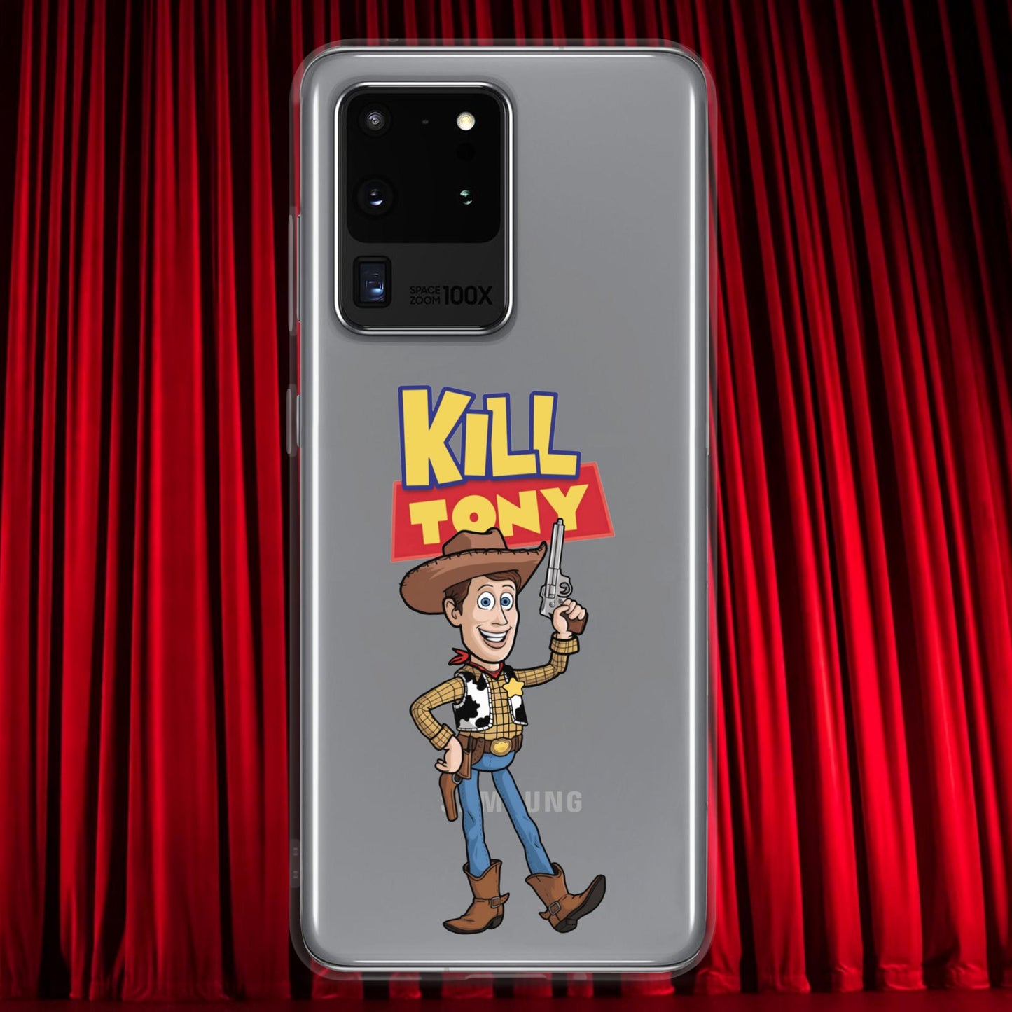 Kill Tony Hinchcliffe Toy Story Woody Funny Podcast Clear Case for Samsung Samsung Galaxy S20 Ultra Mobile Phone Cases Kill Tony Podcasts Stand-up Comedy Tony Hinchcliffe Next Cult Brand