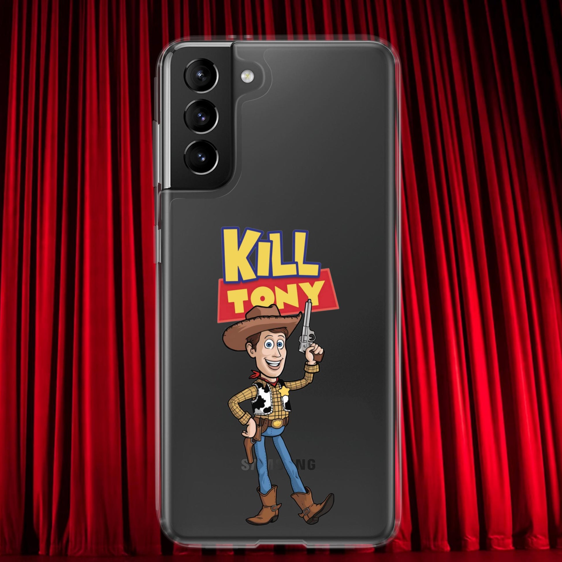 Kill Tony Hinchcliffe Toy Story Woody Funny Podcast Clear Case for Samsung Samsung Galaxy S21 Plus Mobile Phone Cases Kill Tony Podcasts Stand-up Comedy Tony Hinchcliffe Next Cult Brand