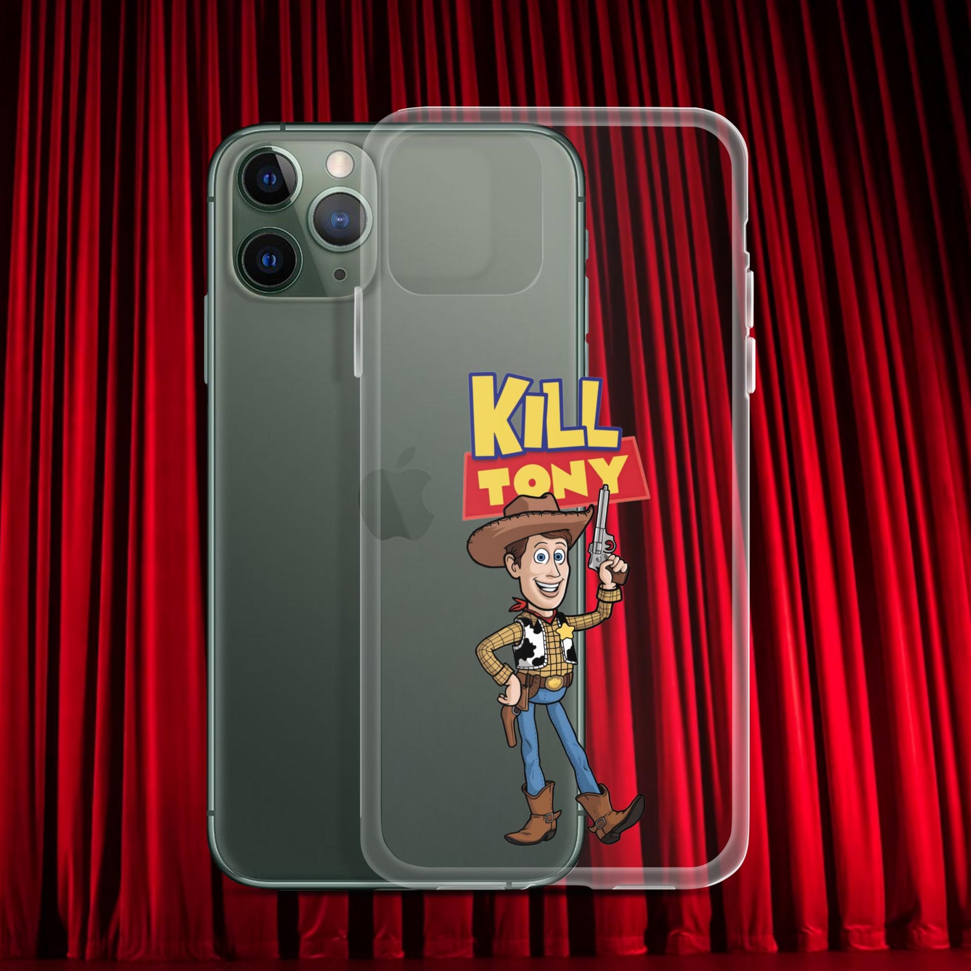 Kill Tony Hinchcliffe Toy Story Woody Funny Podcast Clear Case for iPhone iPhone 11 Pro Mobile Phone Cases Kill Tony Podcasts Stand-up Comedy Tony Hinchcliffe Next Cult Brand