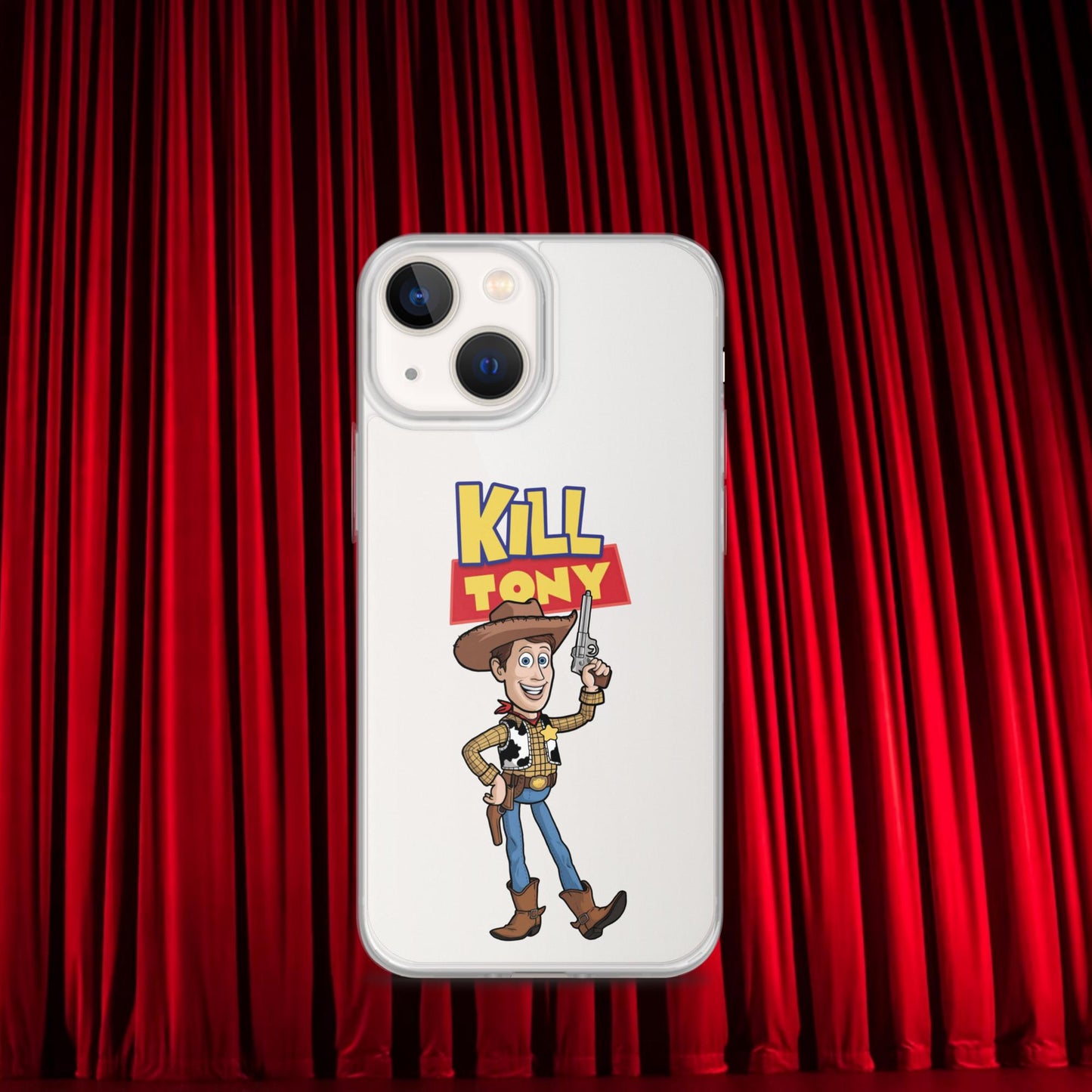 Kill Tony Hinchcliffe Toy Story Woody Funny Podcast Clear Case for iPhone iPhone 13 mini Mobile Phone Cases Kill Tony Podcasts Stand-up Comedy Tony Hinchcliffe Next Cult Brand