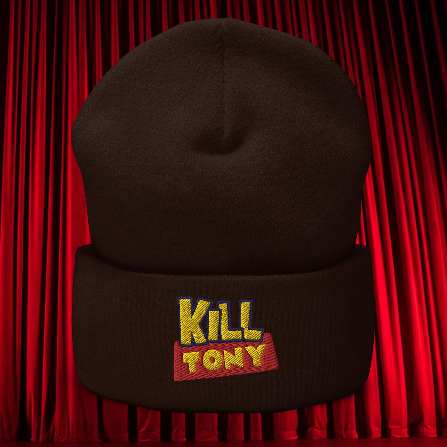 Kill Tony Hinchcliffe Toy Story Woody Funny Podcast Cuffed Beanie Brown Hats Kill Tony Podcasts Stand-up Comedy Tony Hinchcliffe Next Cult Brand