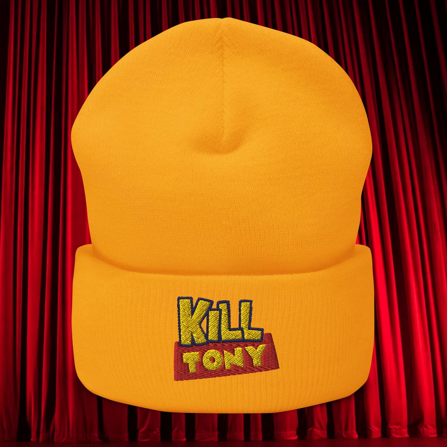 Kill Tony Hinchcliffe Toy Story Woody Funny Podcast Cuffed Beanie Gold Hats Kill Tony Podcasts Stand-up Comedy Tony Hinchcliffe Next Cult Brand