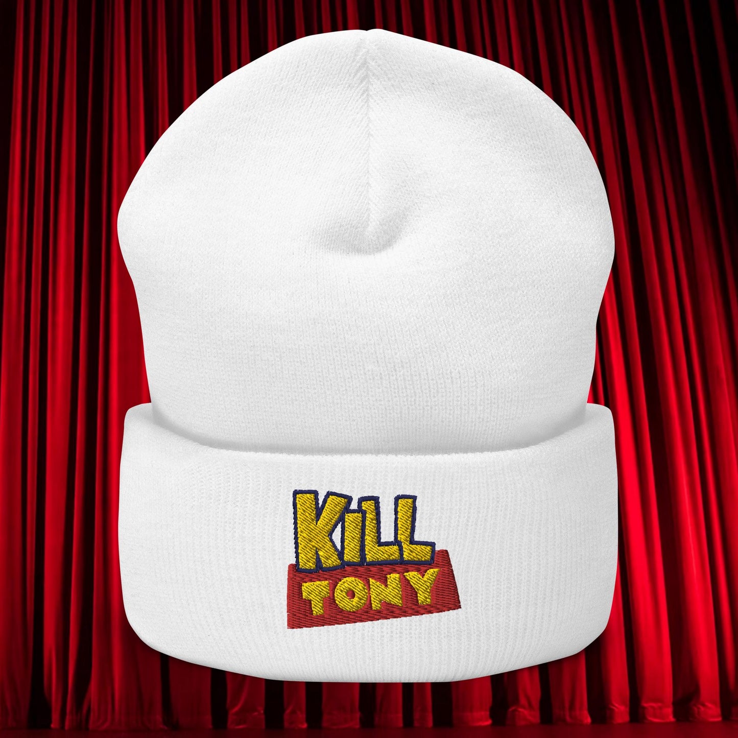 Kill Tony Hinchcliffe Toy Story Woody Funny Podcast Cuffed Beanie White Hats Kill Tony Podcasts Stand-up Comedy Tony Hinchcliffe Next Cult Brand