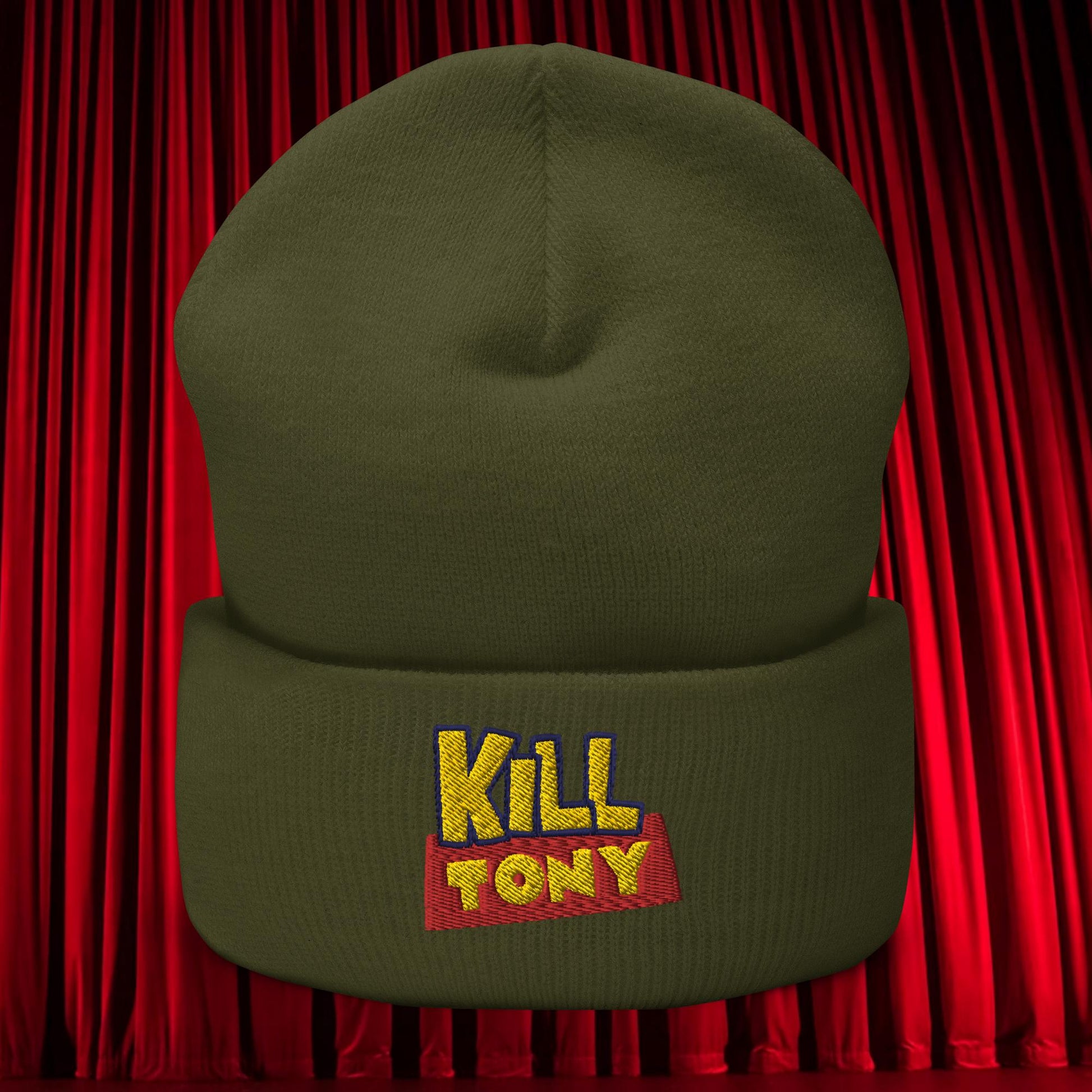 Kill Tony Hinchcliffe Toy Story Woody Funny Podcast Cuffed Beanie Olive Hats Kill Tony Podcasts Stand-up Comedy Tony Hinchcliffe Next Cult Brand