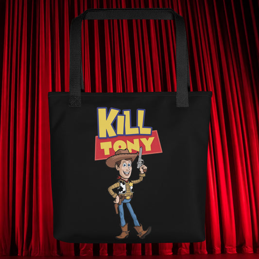 Kill Tony Hinchcliffe Toy Story Woody Funny Podcast Tote bag Next Cult Brand