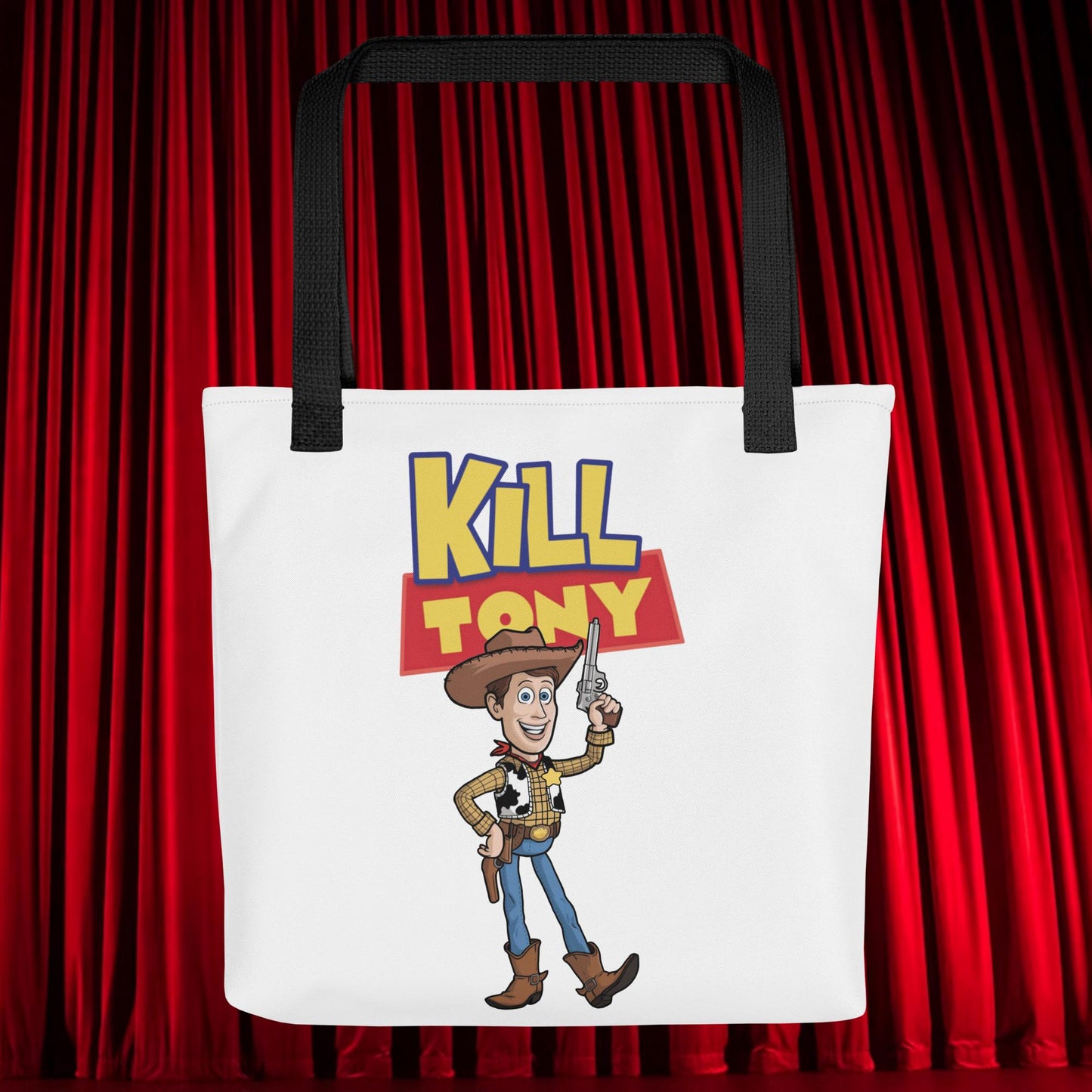 Kill Tony Hinchcliffe Toy Story Woody Funny Podcast Tote bag Next Cult Brand