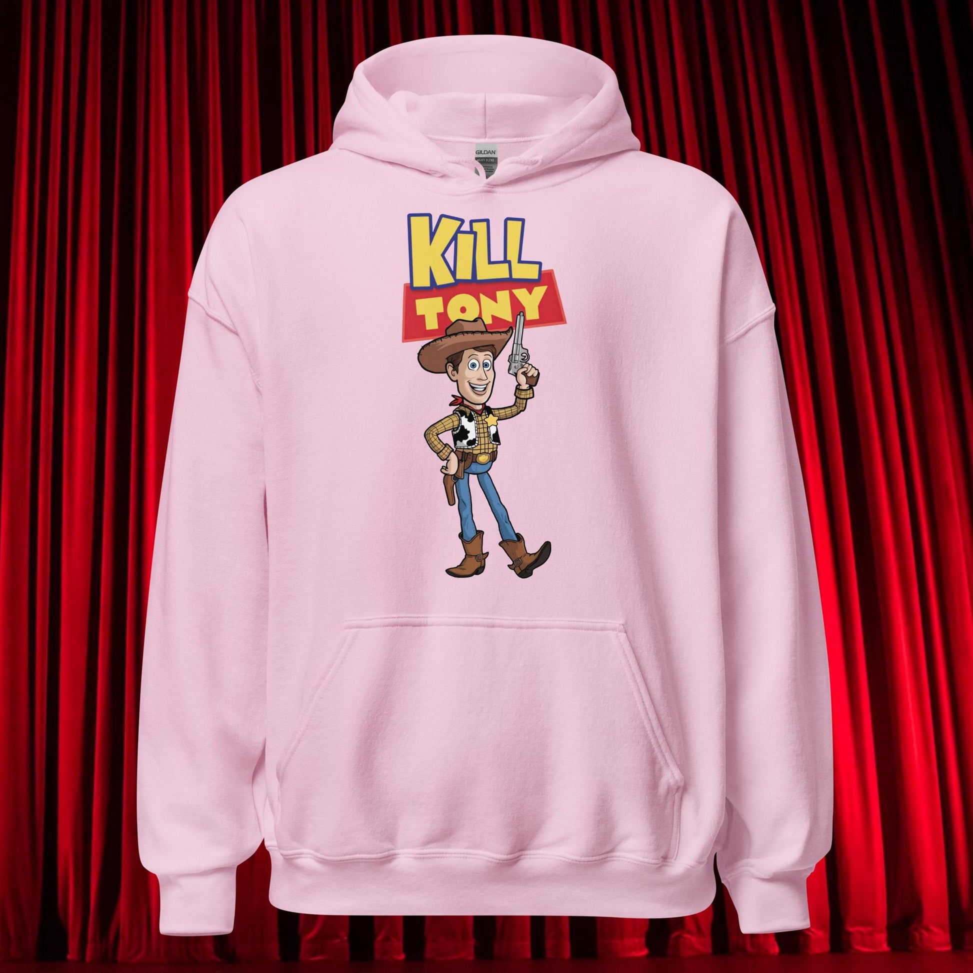 Kill Tony Hinchcliffe Toy Story Woody Funny Podcast Unisex Hoodie Light Pink Hoodies Kill Tony Podcasts Stand-up Comedy Tony Hinchcliffe Next Cult Brand