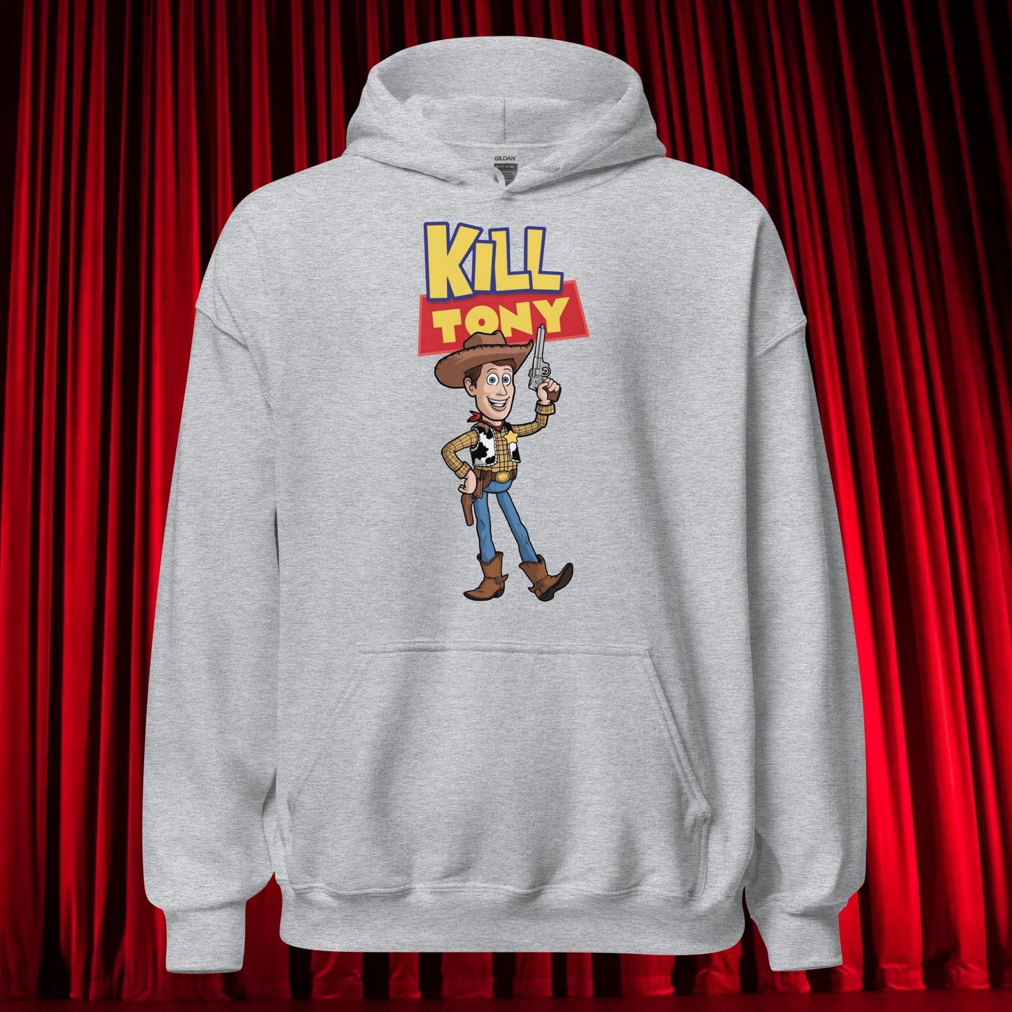 Kill Tony Hinchcliffe Toy Story Woody Funny Podcast Unisex Hoodie Sport Grey Hoodies Kill Tony Podcasts Stand-up Comedy Tony Hinchcliffe Next Cult Brand