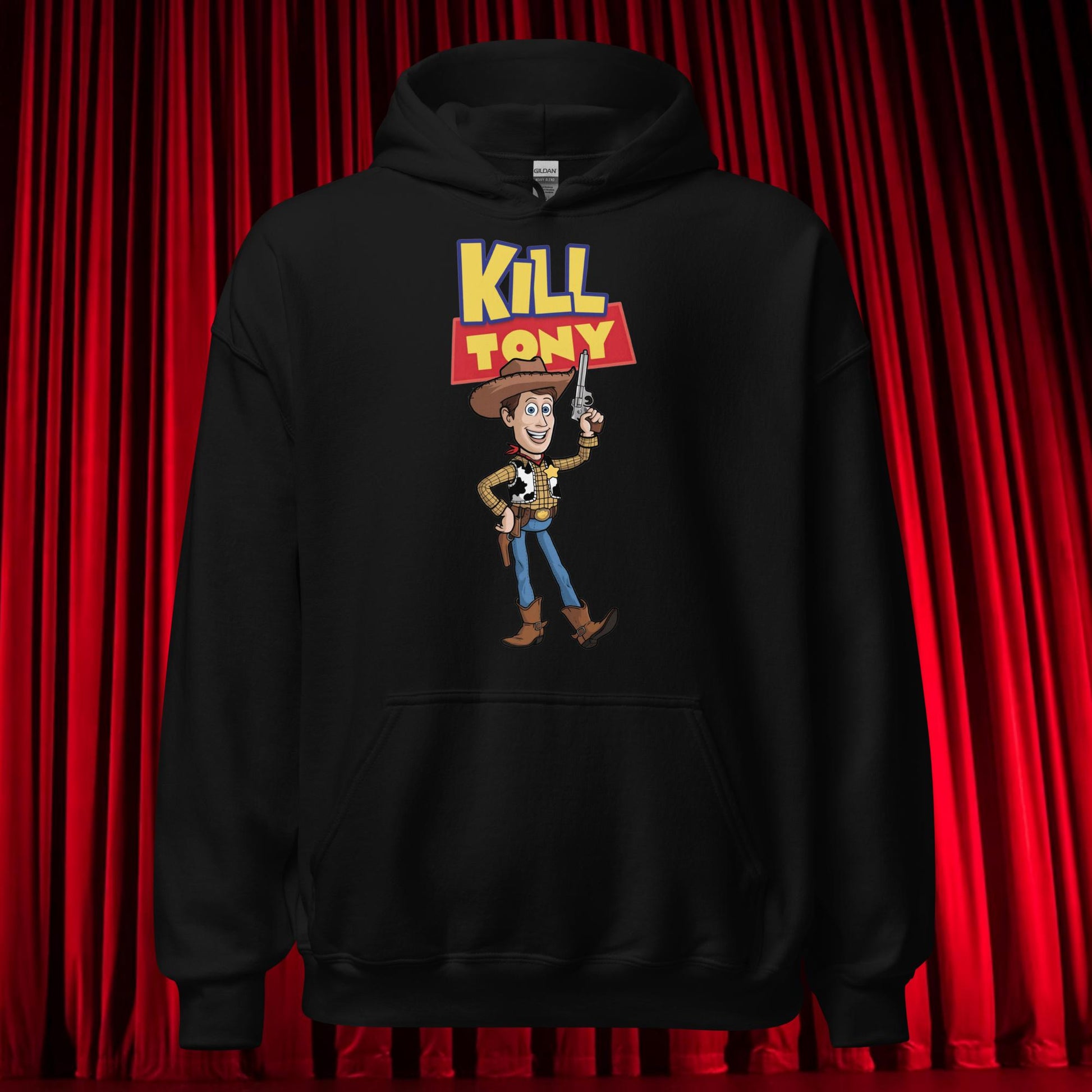 Kill Tony Hinchcliffe Toy Story Woody Funny Podcast Unisex Hoodie Black Hoodies Kill Tony Podcasts Stand-up Comedy Tony Hinchcliffe Next Cult Brand