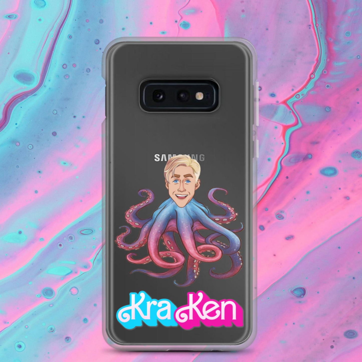 Kraken Ken Barbie Ryan Gosling Funny Clear Case for Samsung Samsung Galaxy S10e Mobile Phone Cases Barbie Ken Movies Ryan Gosling Next Cult Brand