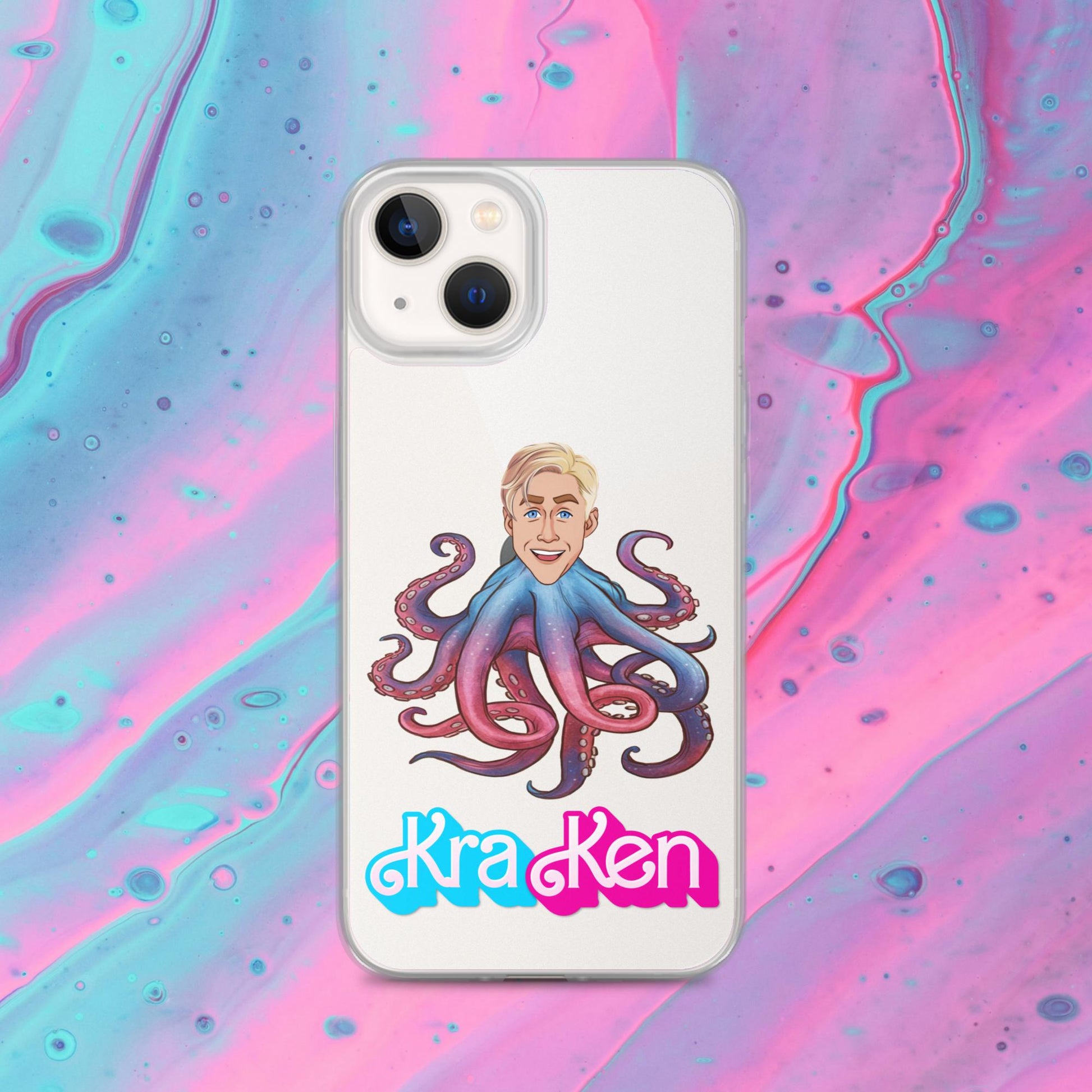 Kraken Ken Barbie Ryan Gosling Funny Clear Case for iPhone Next Cult Brand