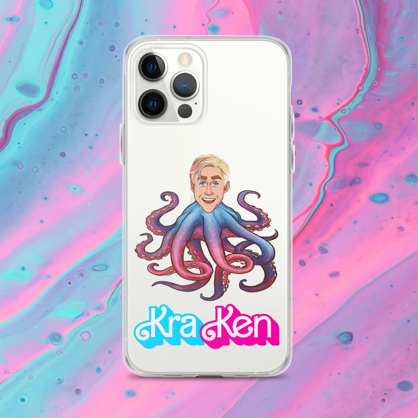 Kraken Ken Barbie Ryan Gosling Funny Clear Case for iPhone Next Cult Brand