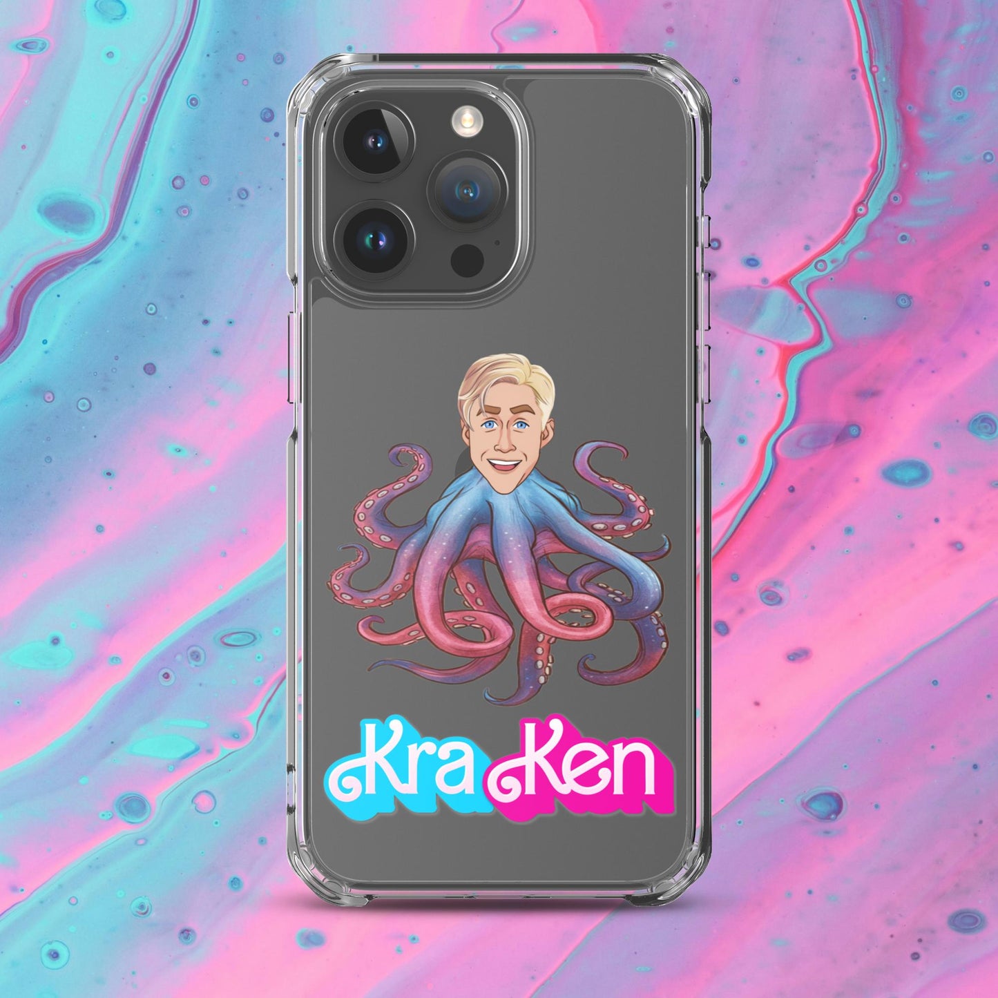 Kraken Ken Barbie Ryan Gosling Funny Clear Case for iPhone Next Cult Brand