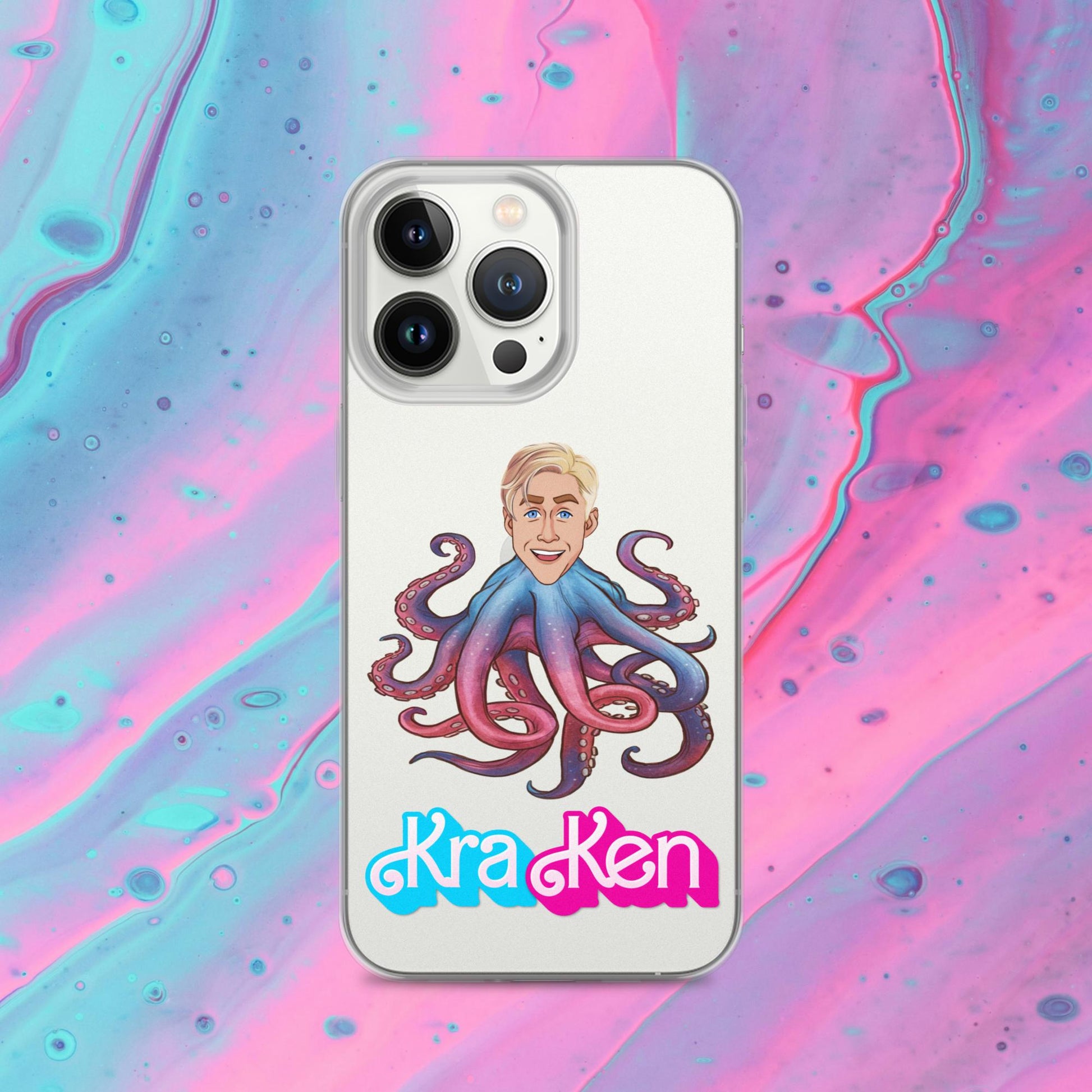 Kraken Ken Barbie Ryan Gosling Funny Clear Case for iPhone Next Cult Brand