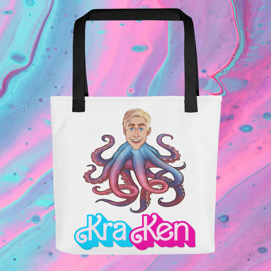 Kraken Ken Barbie Ryan Gosling Funny Tote bag Default Title Bags Barbie Ken Movies Ryan Gosling Next Cult Brand