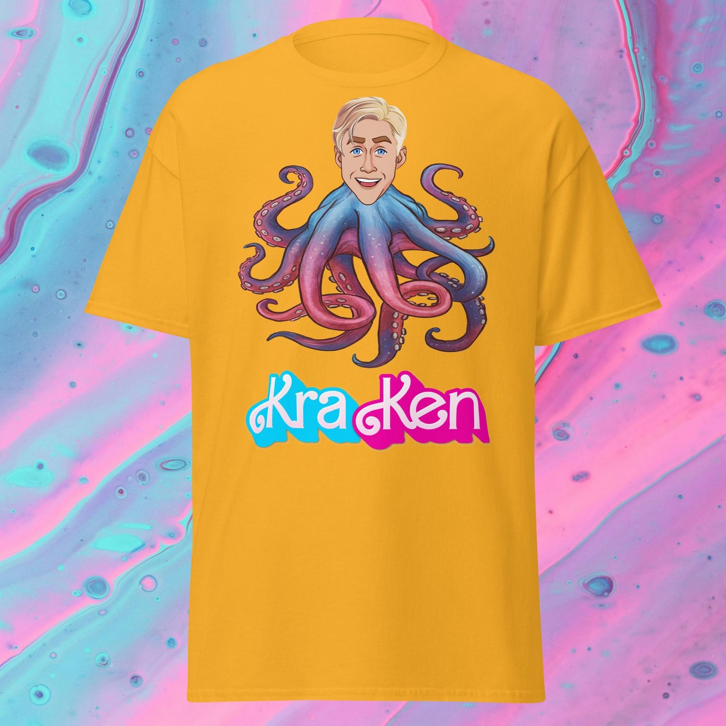 Kraken Ken Barbie Ryan Gosling Funny Unisex tee Next Cult Brand